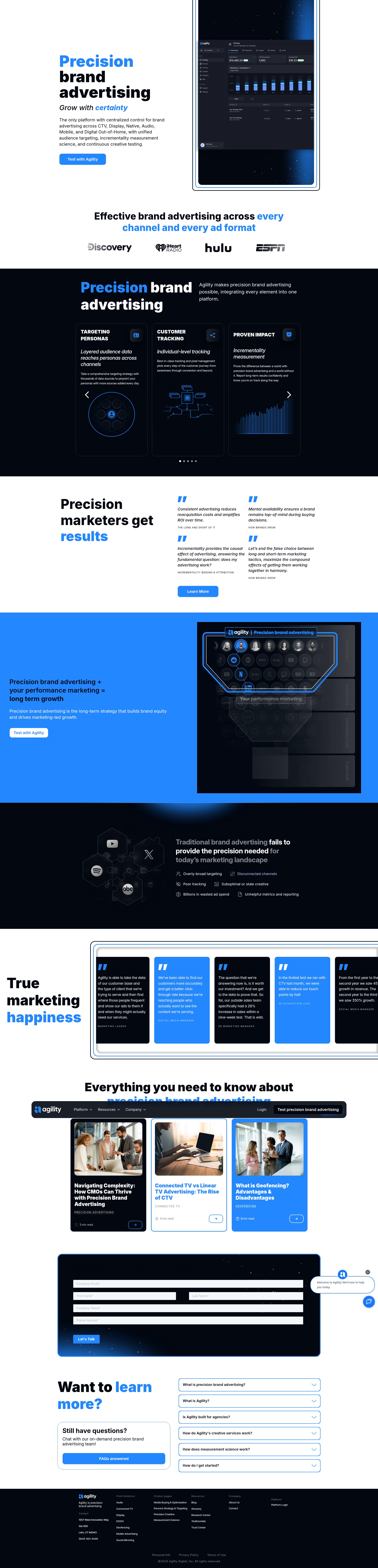 Screenshot of agilityads.com