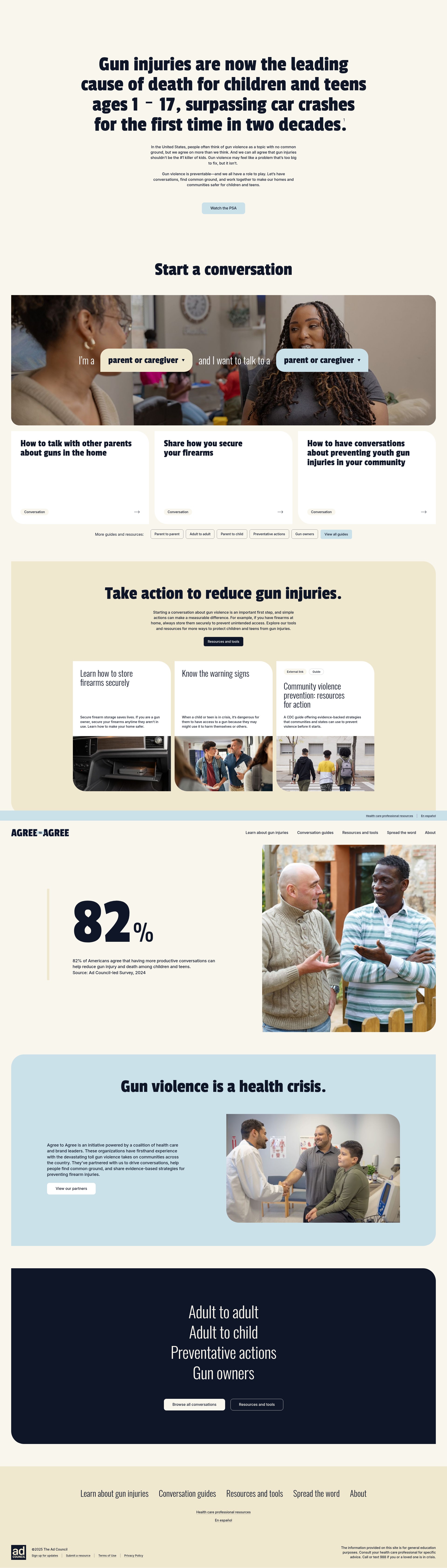 Screenshot of agreetoagree.org