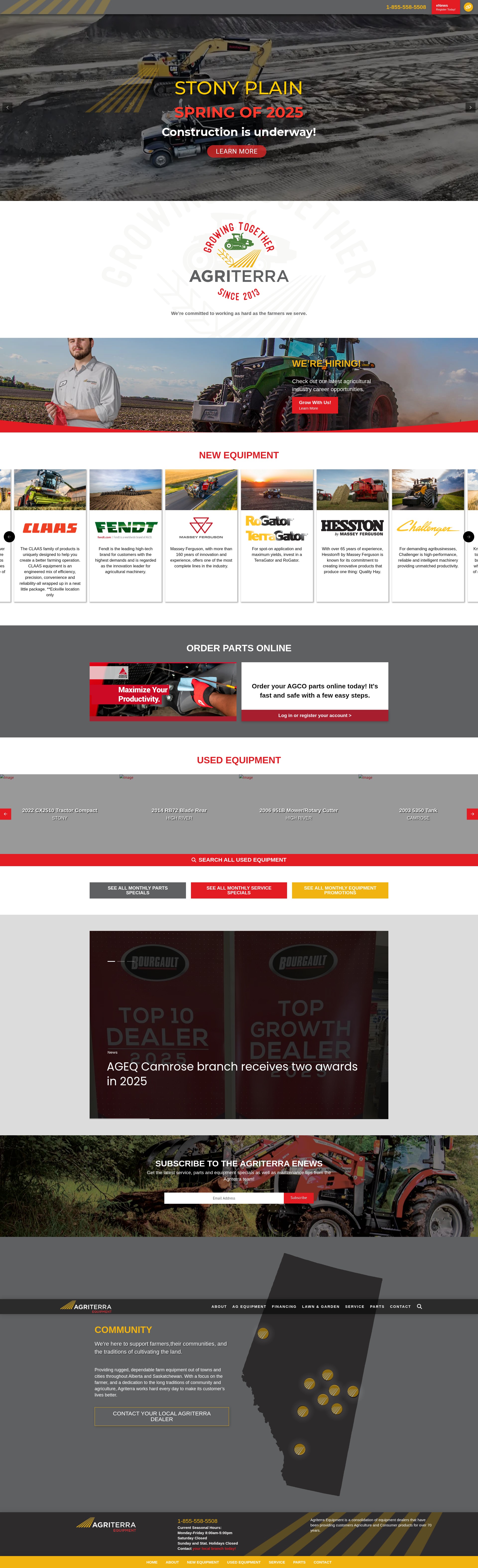 Screenshot of agriterraeq.com