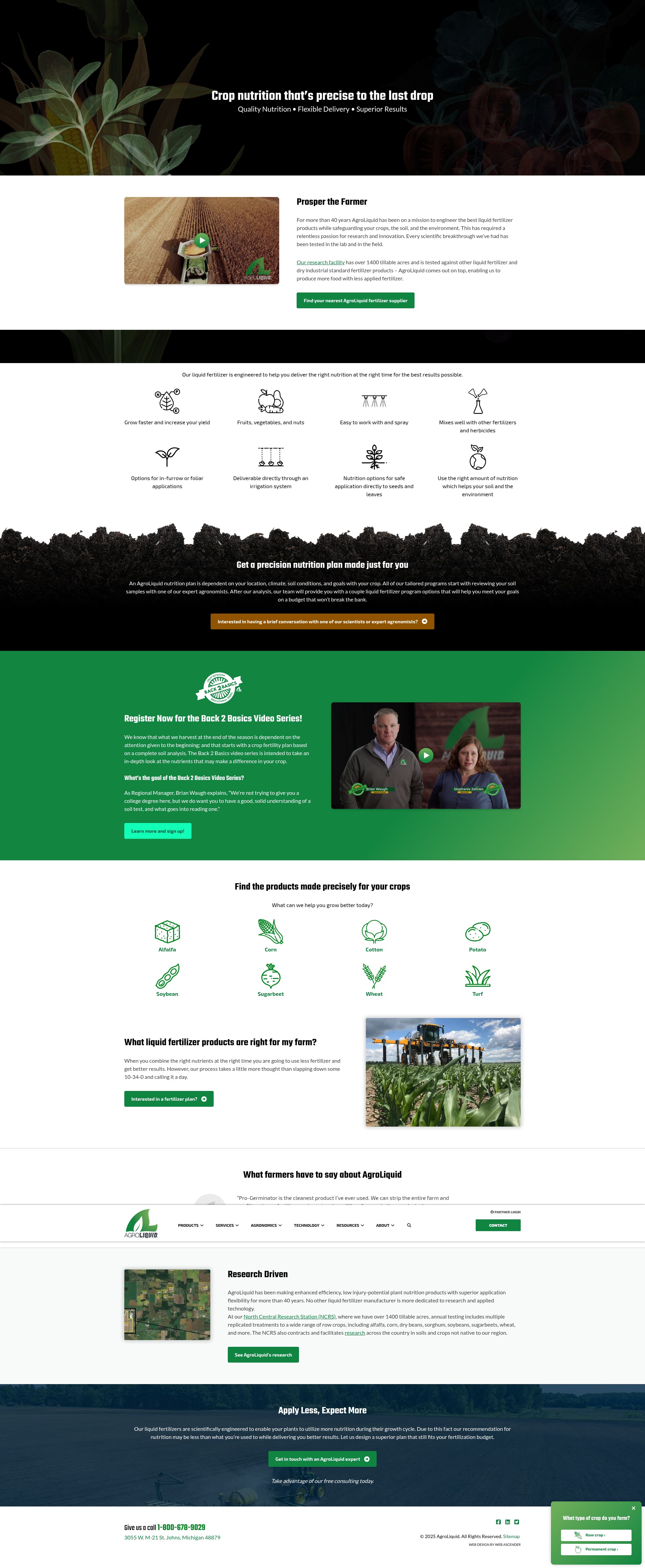 Screenshot of agroliquid.com
