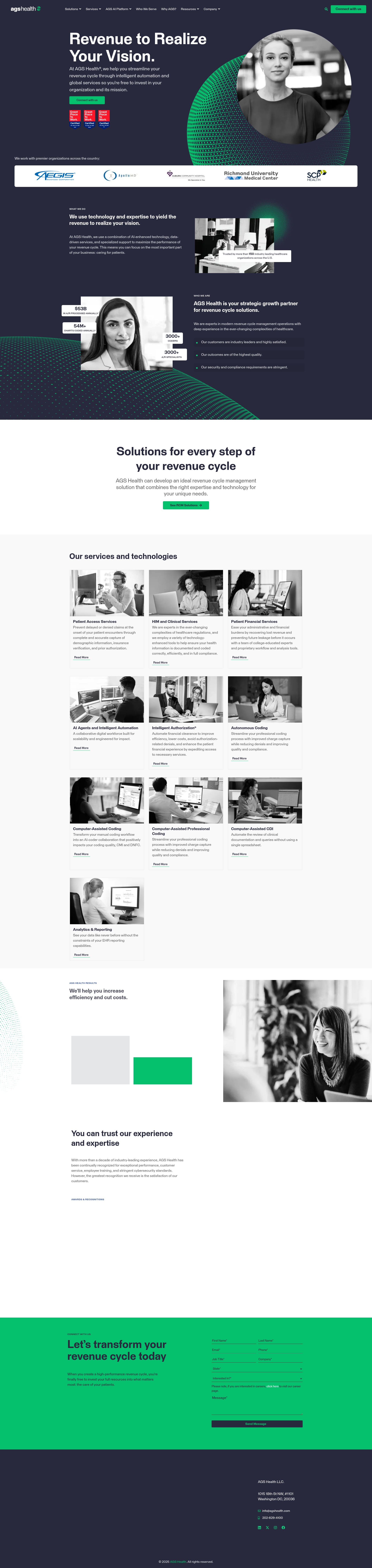 Screenshot of agshealth.com