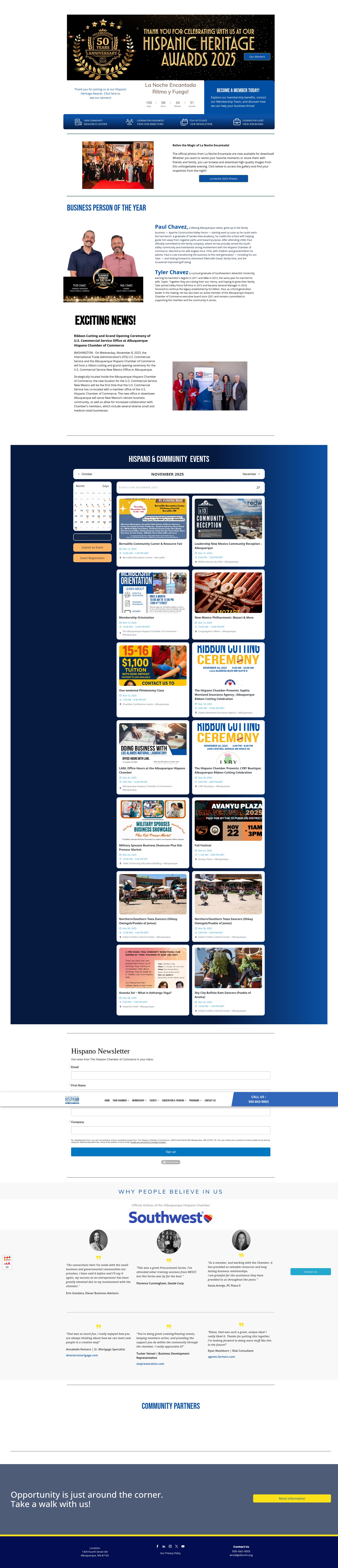 Screenshot of ahcnm.org