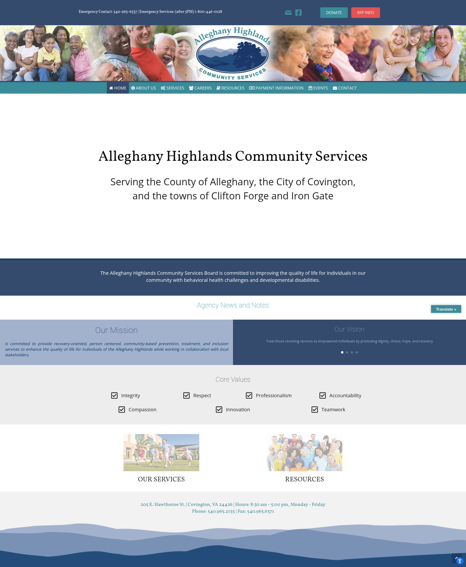 Screenshot of ahcsb.org