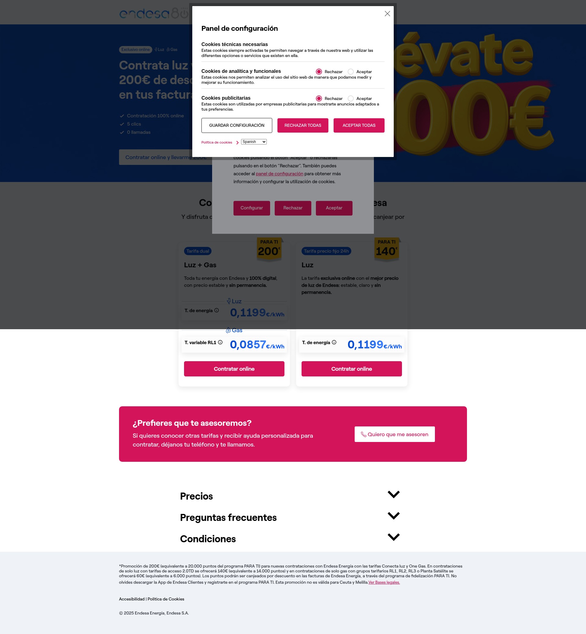Screenshot of ahorroendesa.com