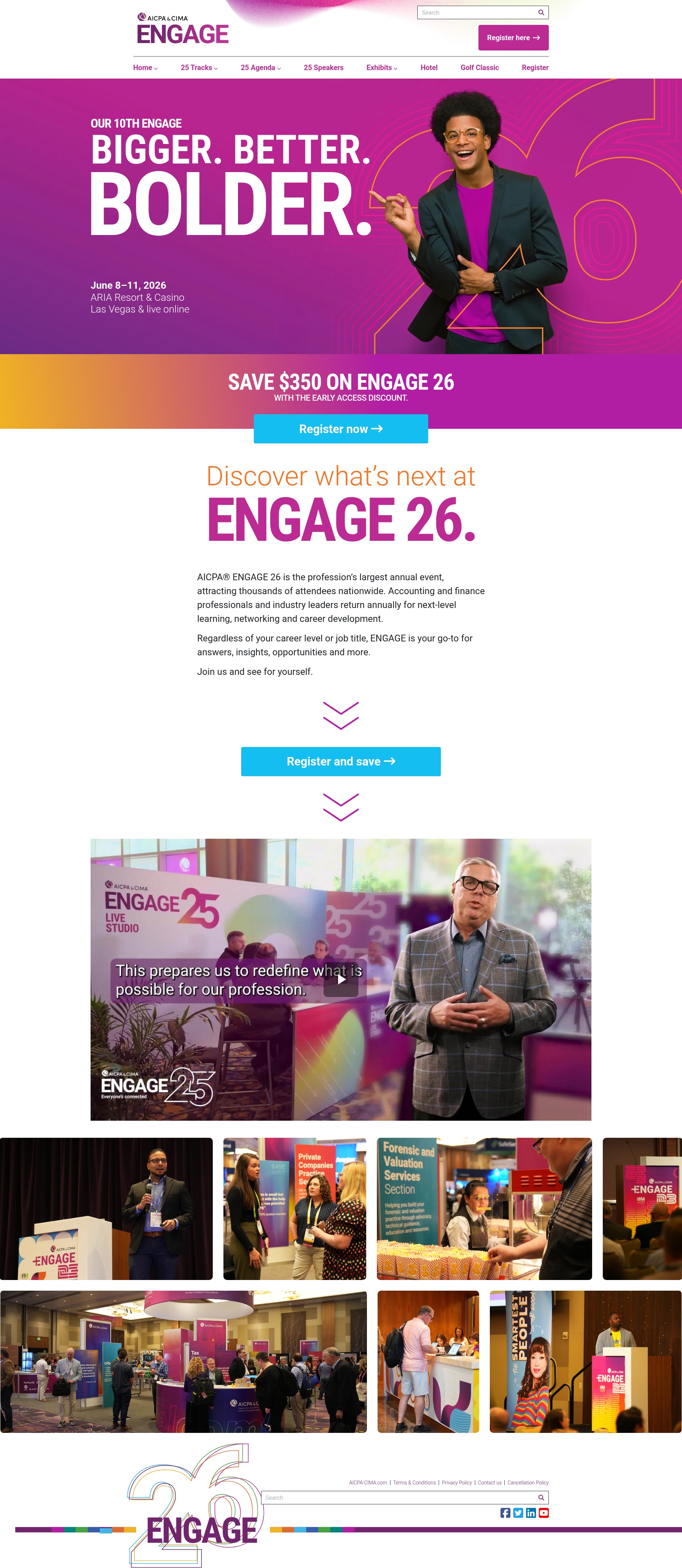 Screenshot of aicpaengage.com