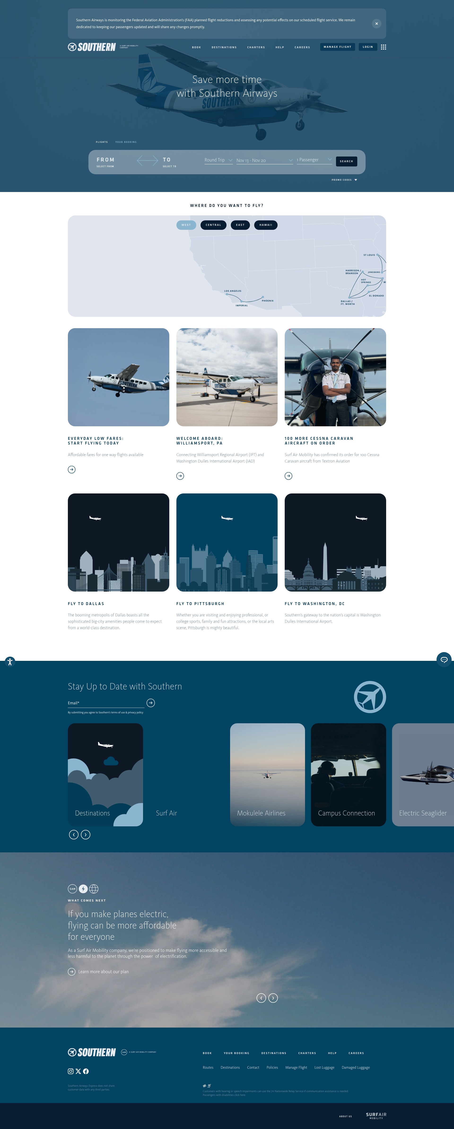 Screenshot of airchoiceone.com