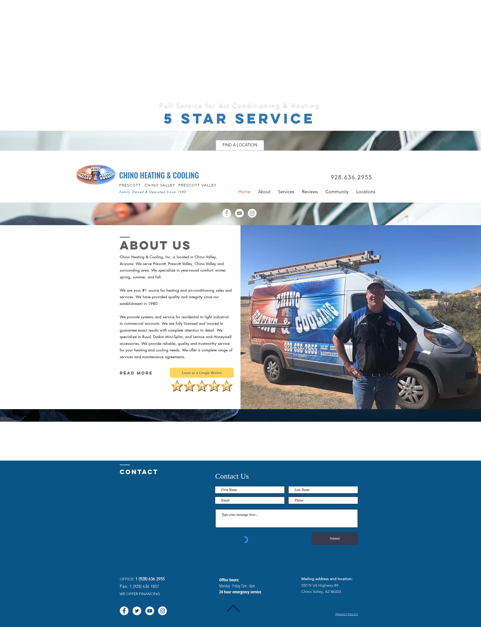 Screenshot of airconditionerprescott.com