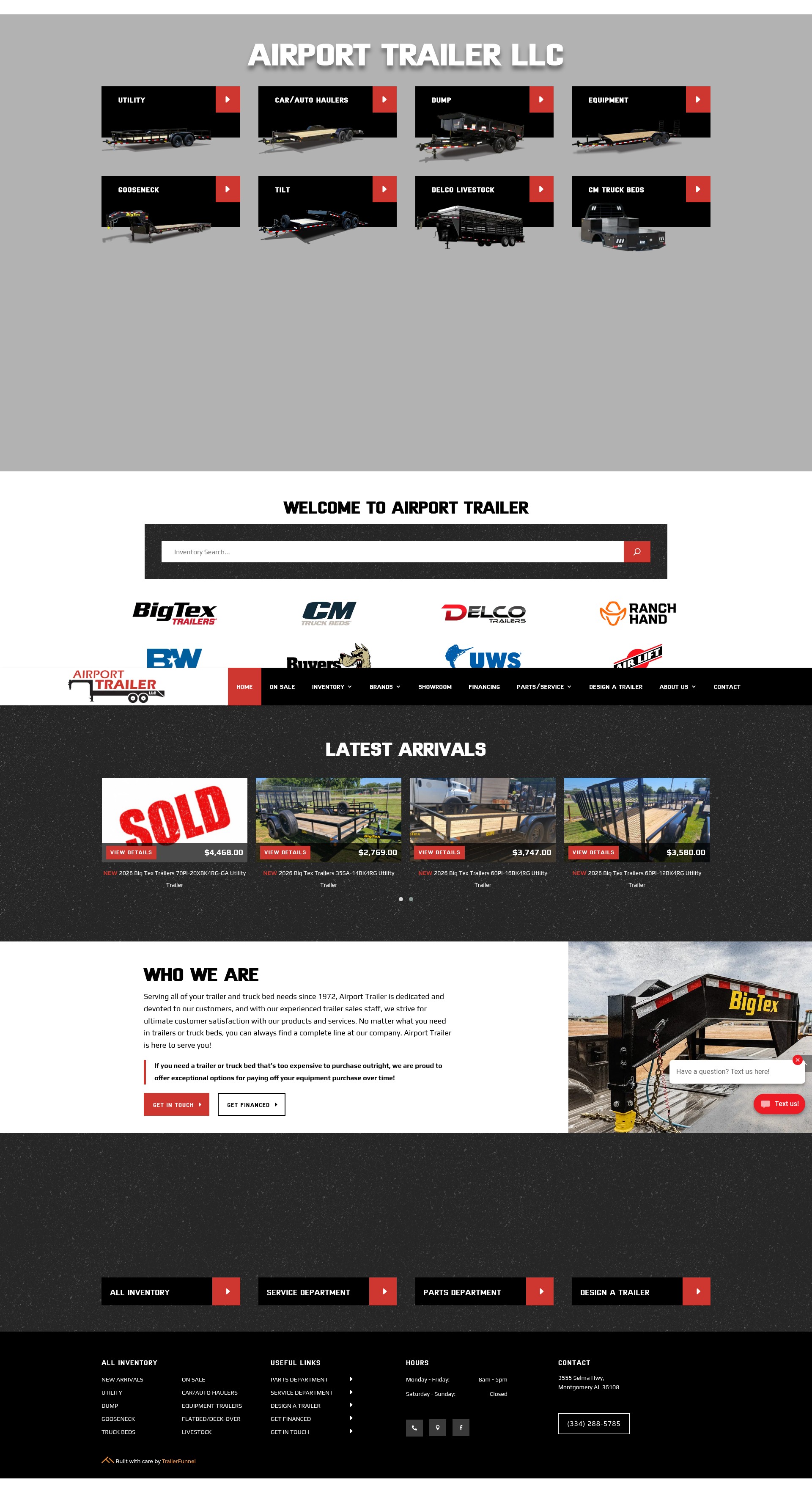 Screenshot of airporttrailer.com