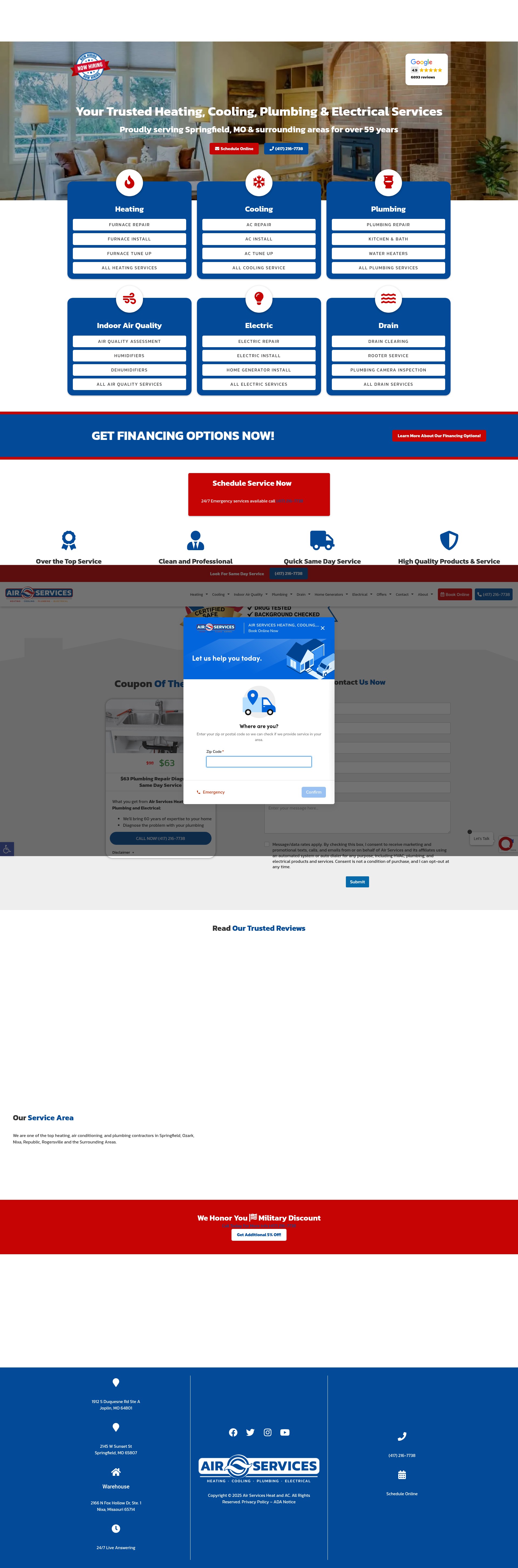 Screenshot of airservicesheatac.com