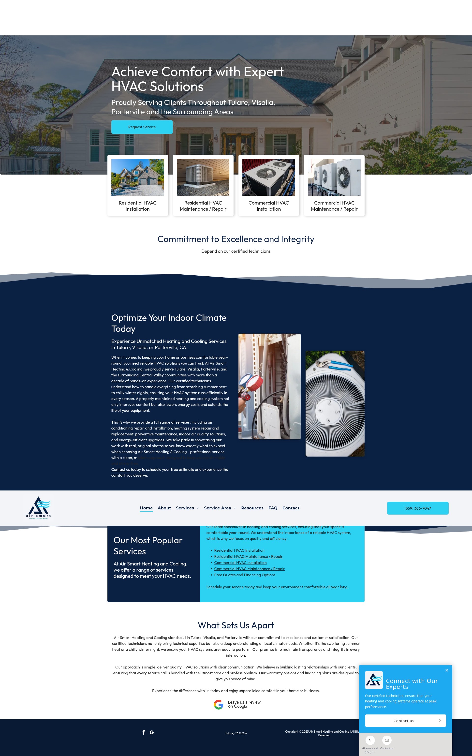 Screenshot of airsmartac.com