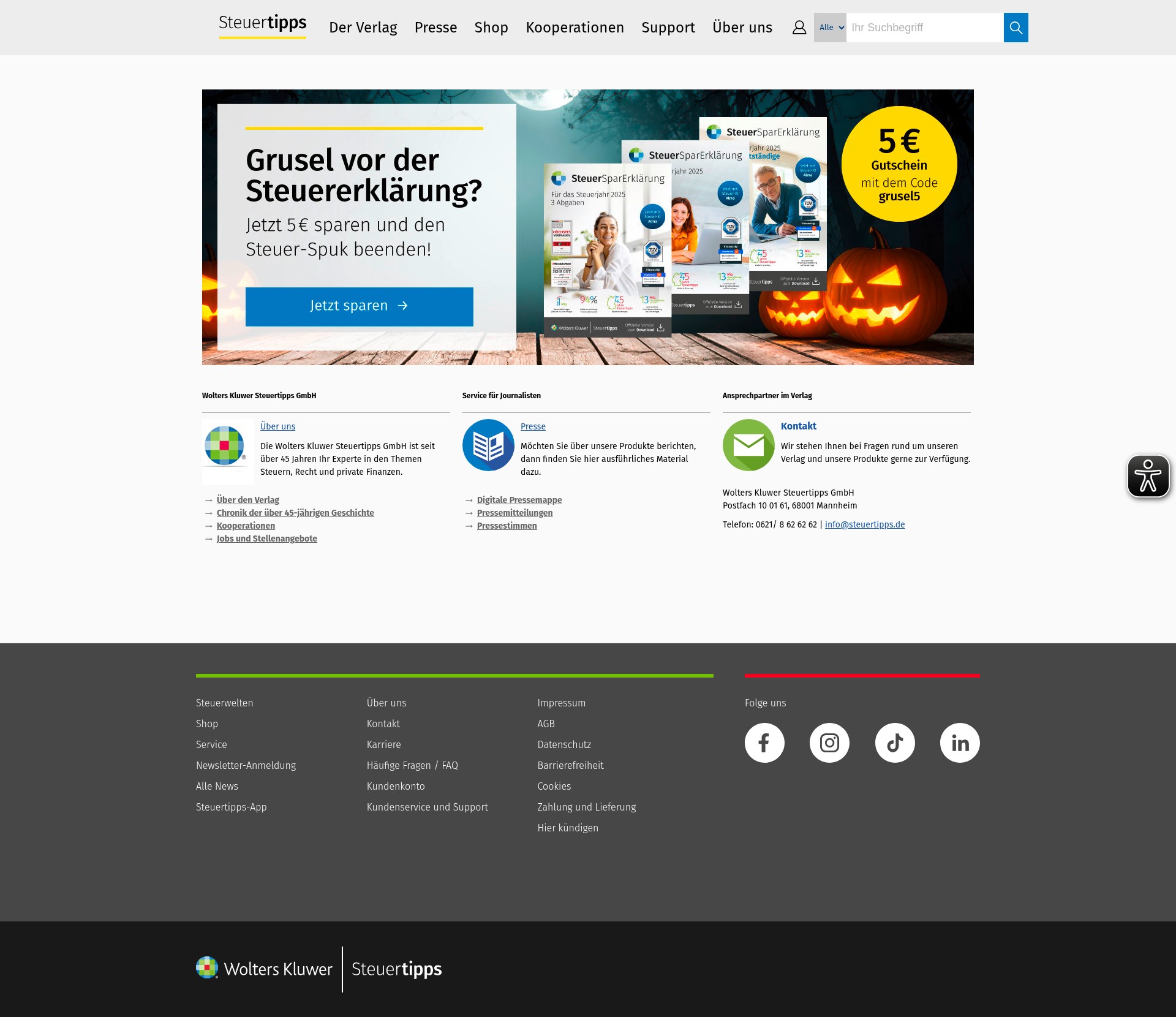 Screenshot of akademische.de