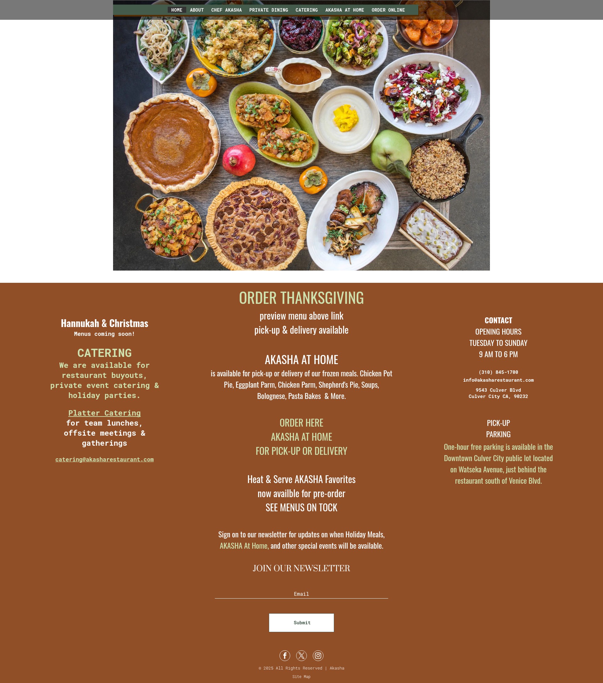Screenshot of akasharestaurant.com