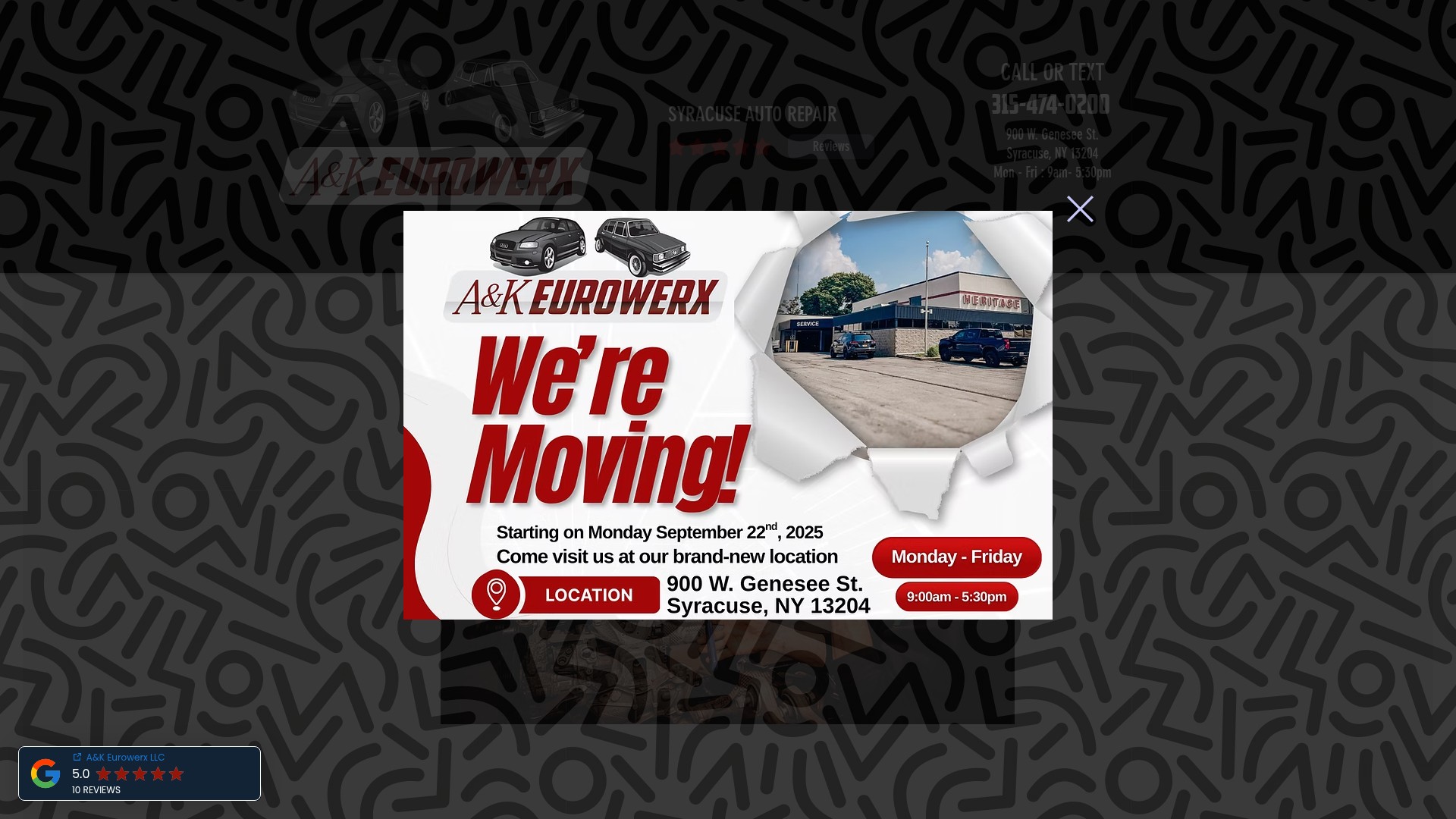Screenshot of akeurowerx.com
