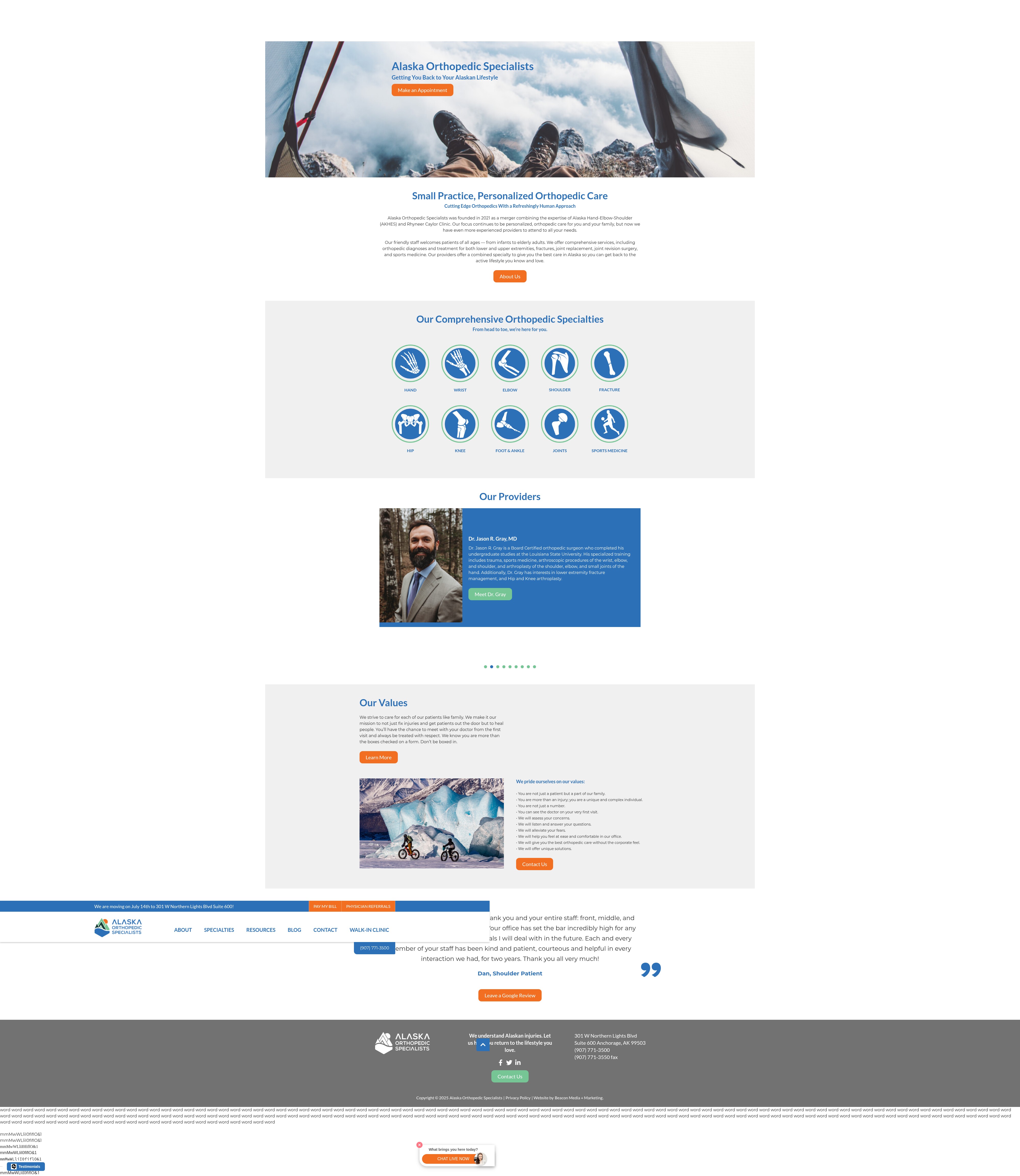 Screenshot of akortho.com