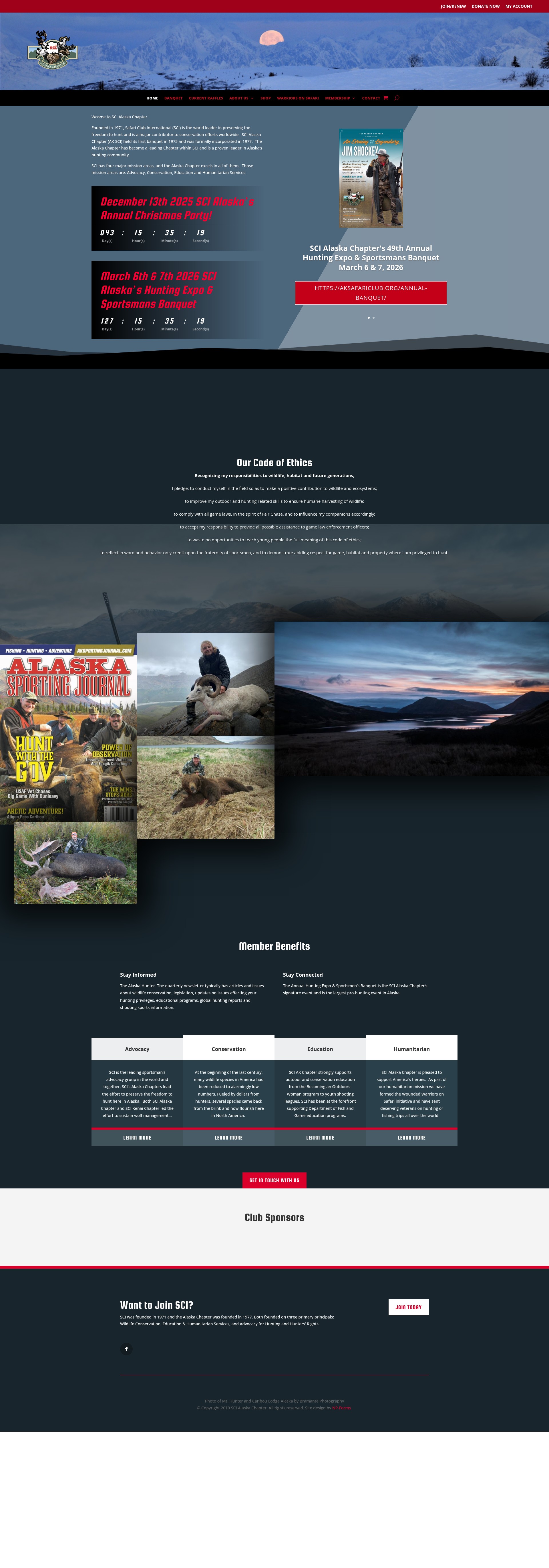 Screenshot of aksafariclub.org