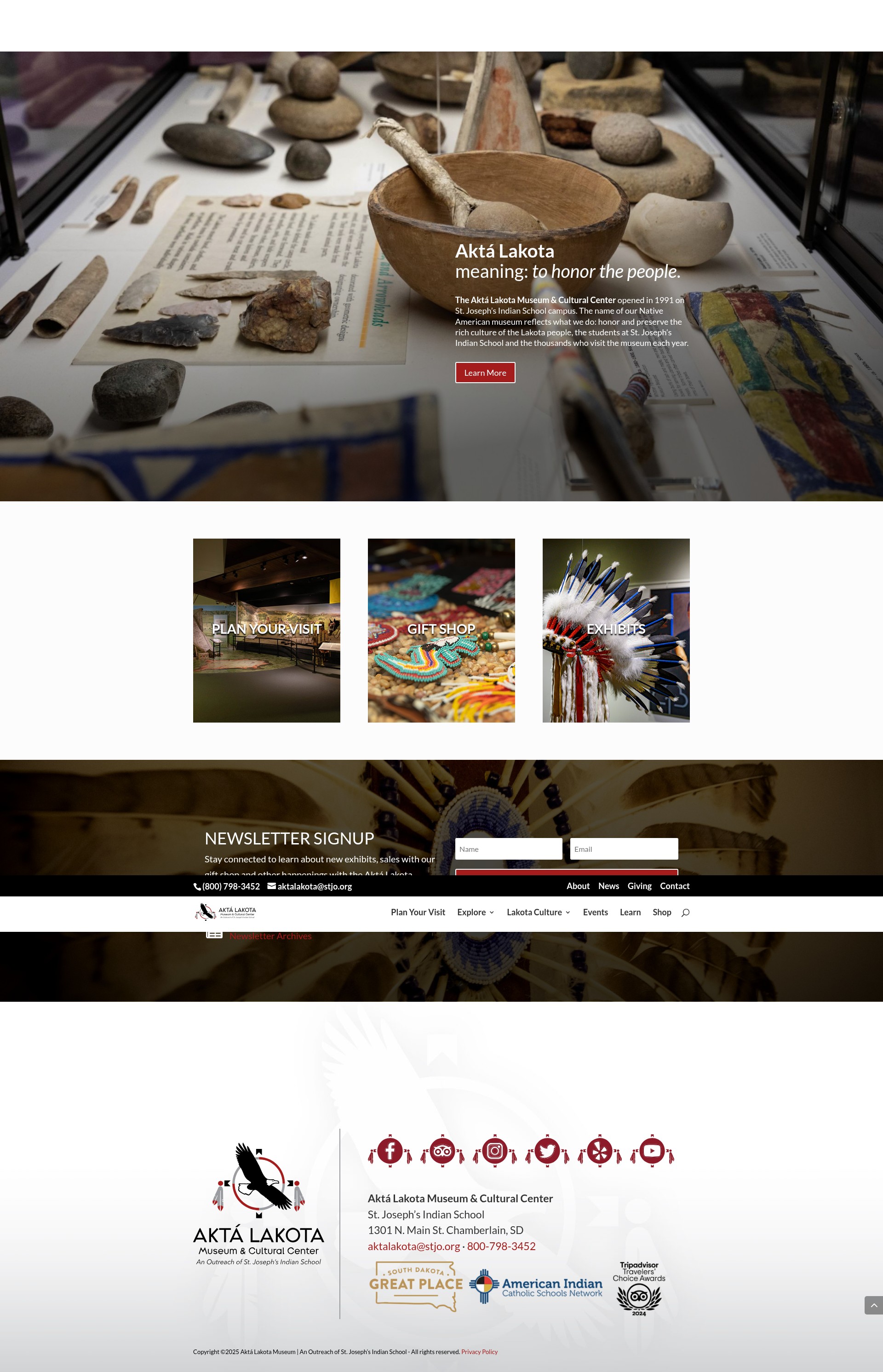 Screenshot of aktalakota.stjo.org