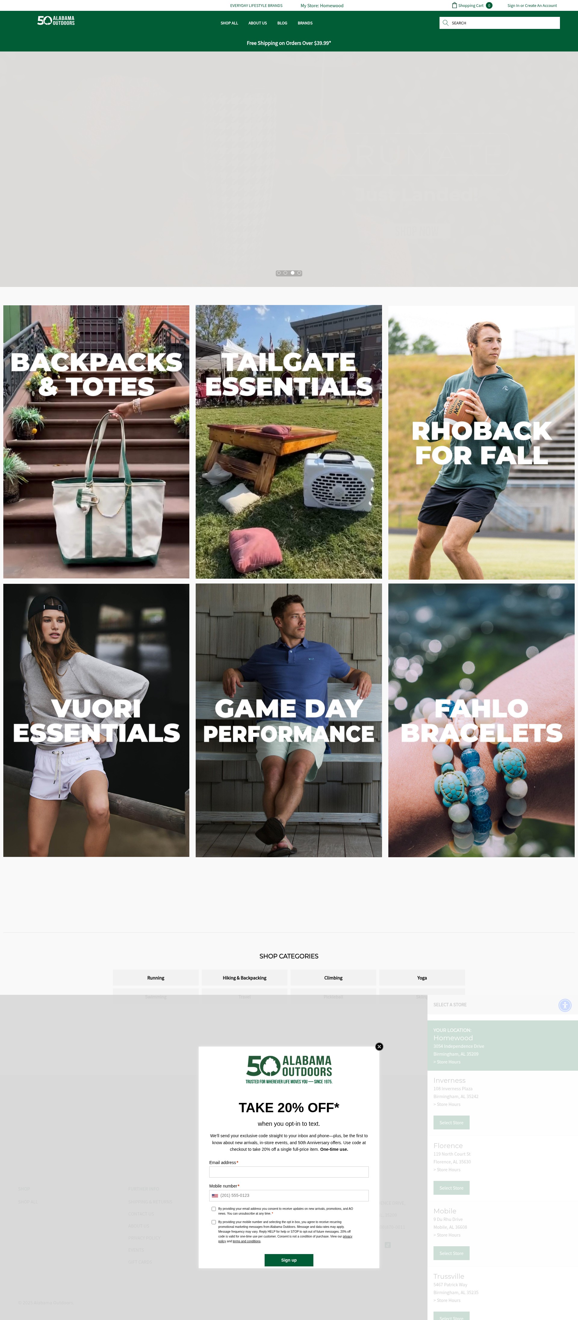 Screenshot of alabamaoutdoors.com
