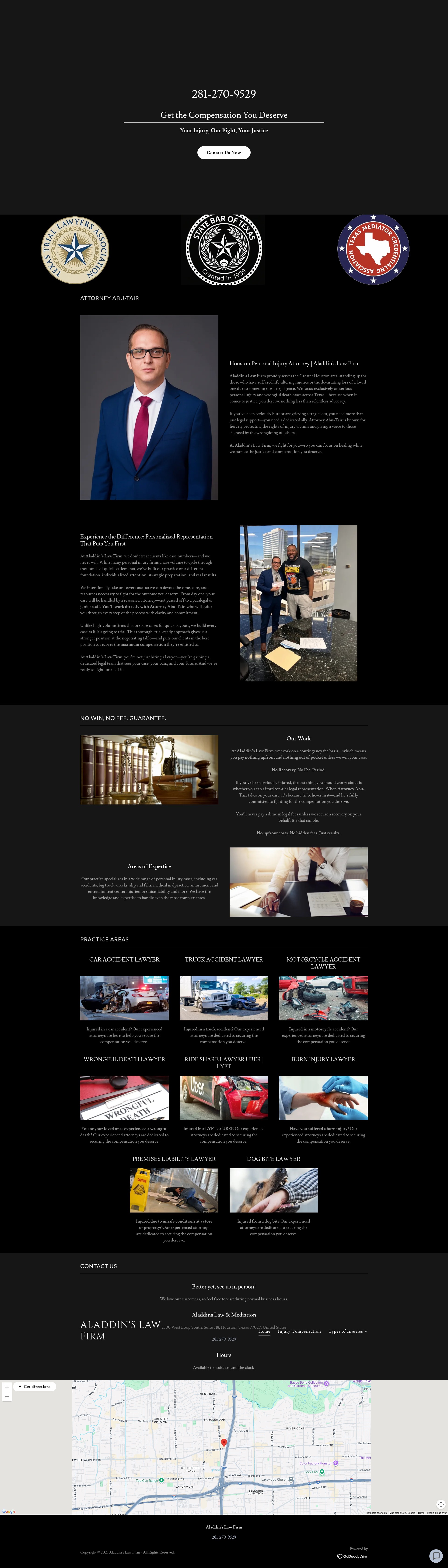 Screenshot of aladdinslaw.com