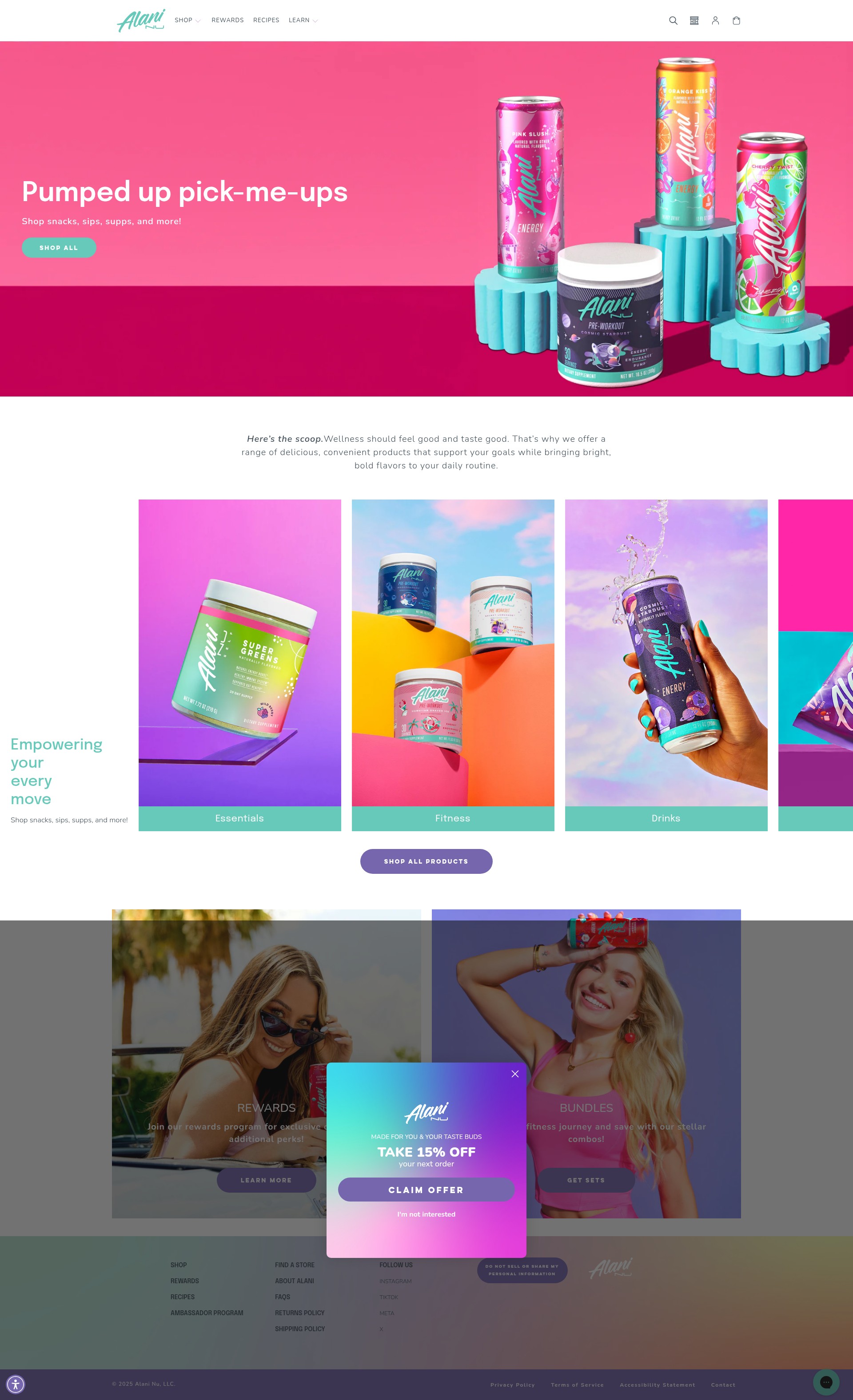 Screenshot of alaninu.com