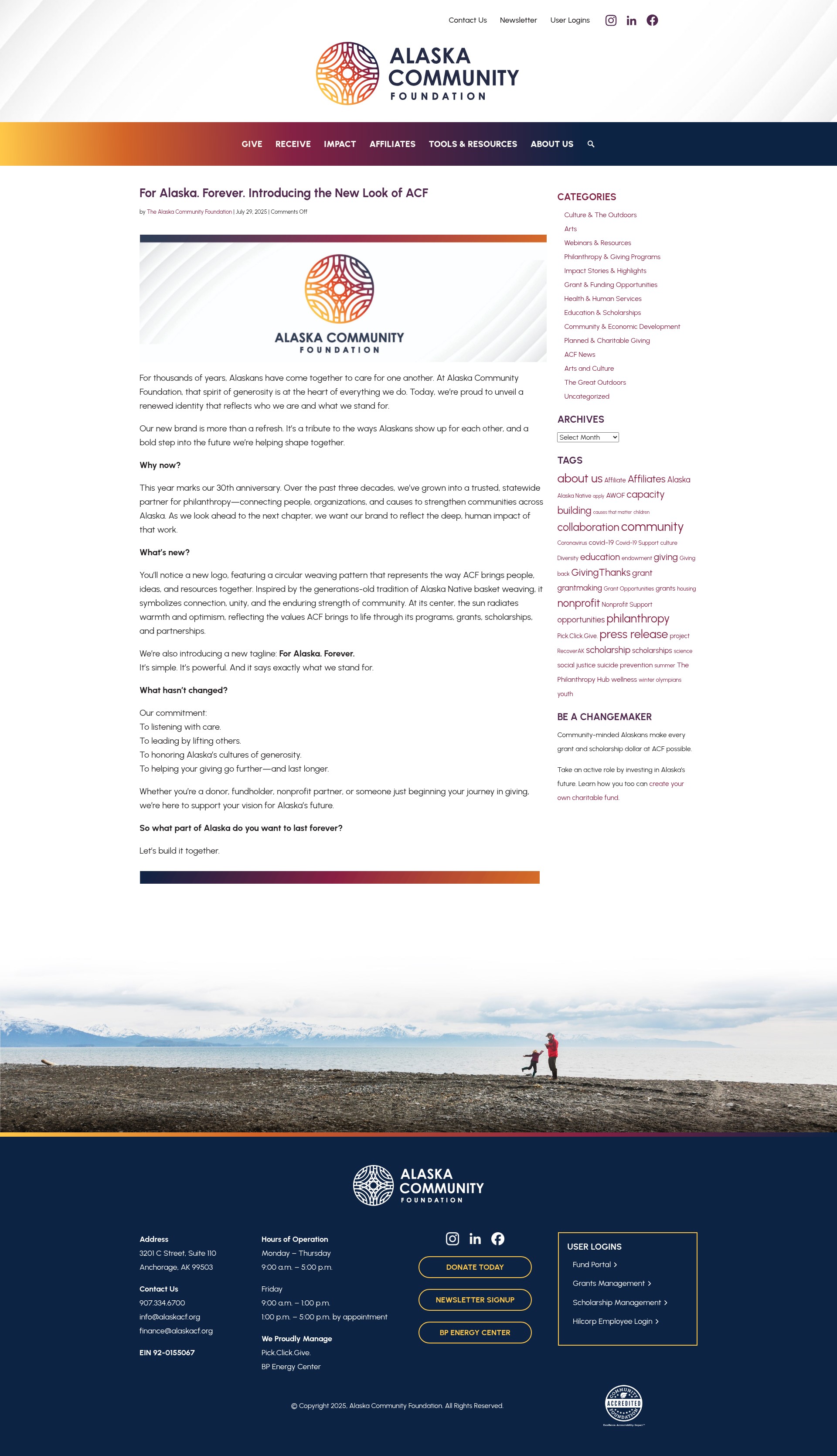 Screenshot of alaskacf.org