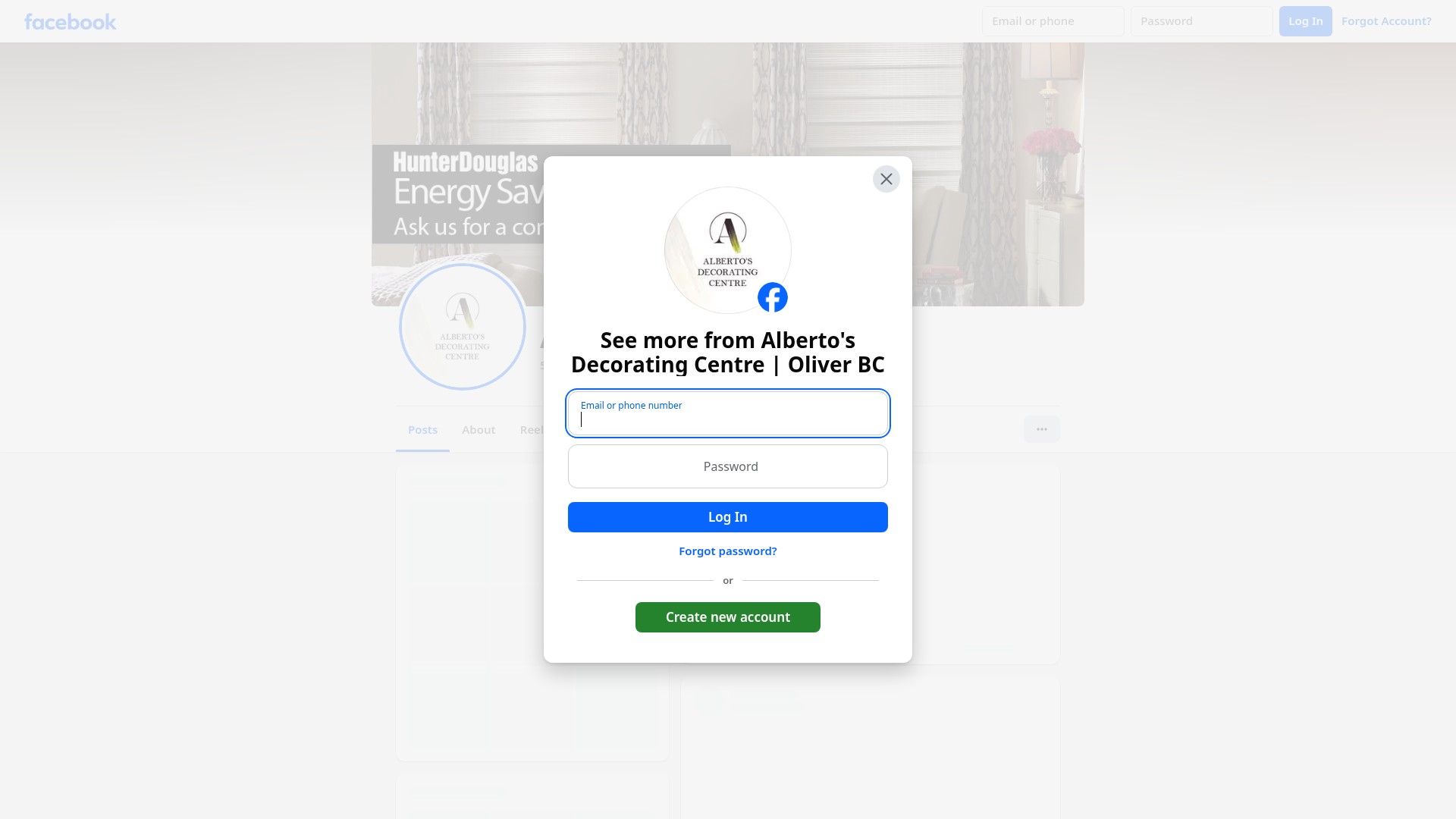 Screenshot of albertosdecorating.com