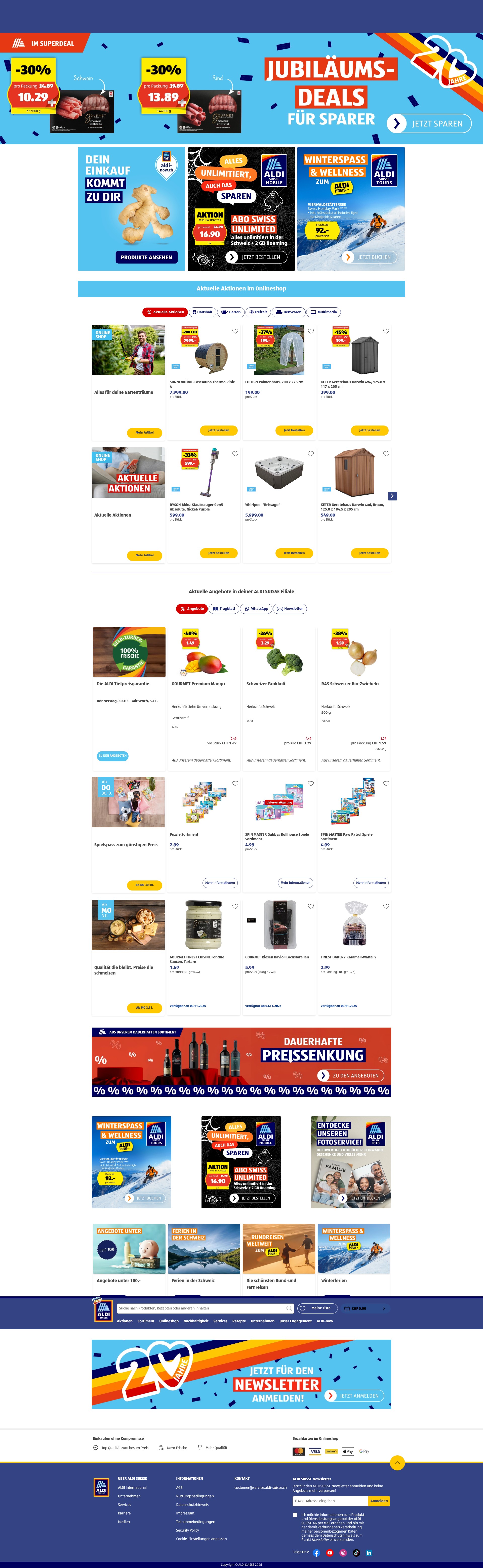Screenshot of aldi-suisse.ch