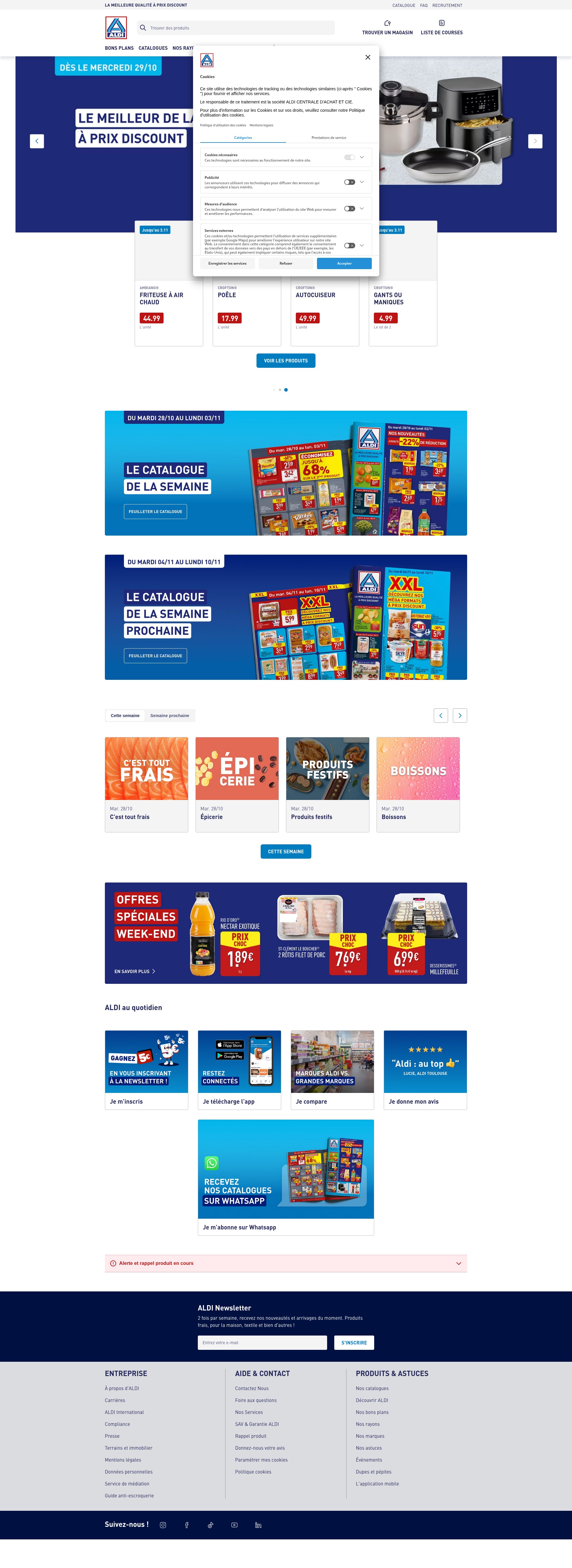 Screenshot of aldi.fr