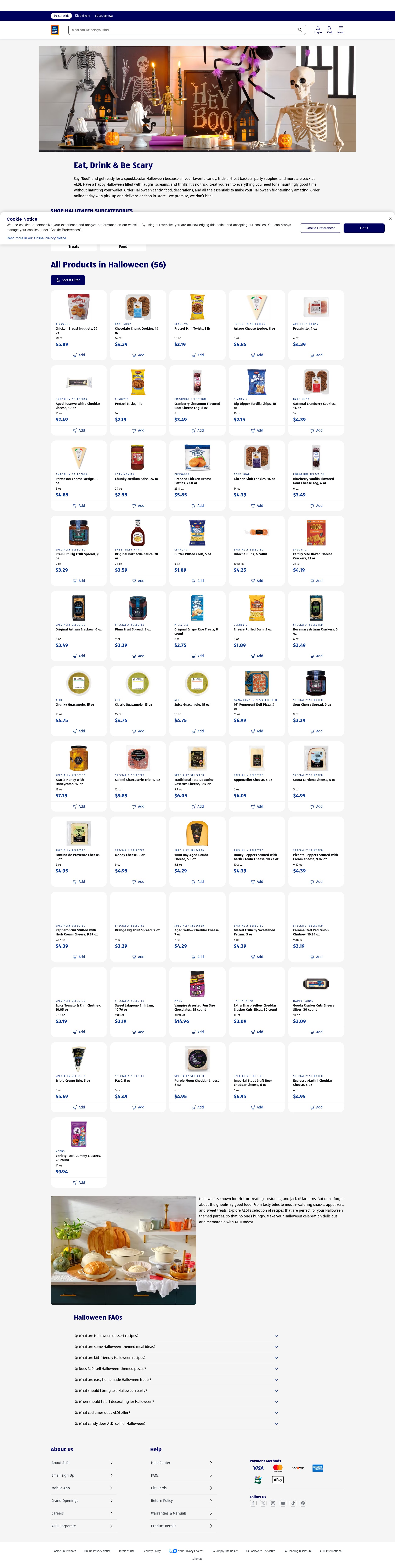 Screenshot of aldi.us