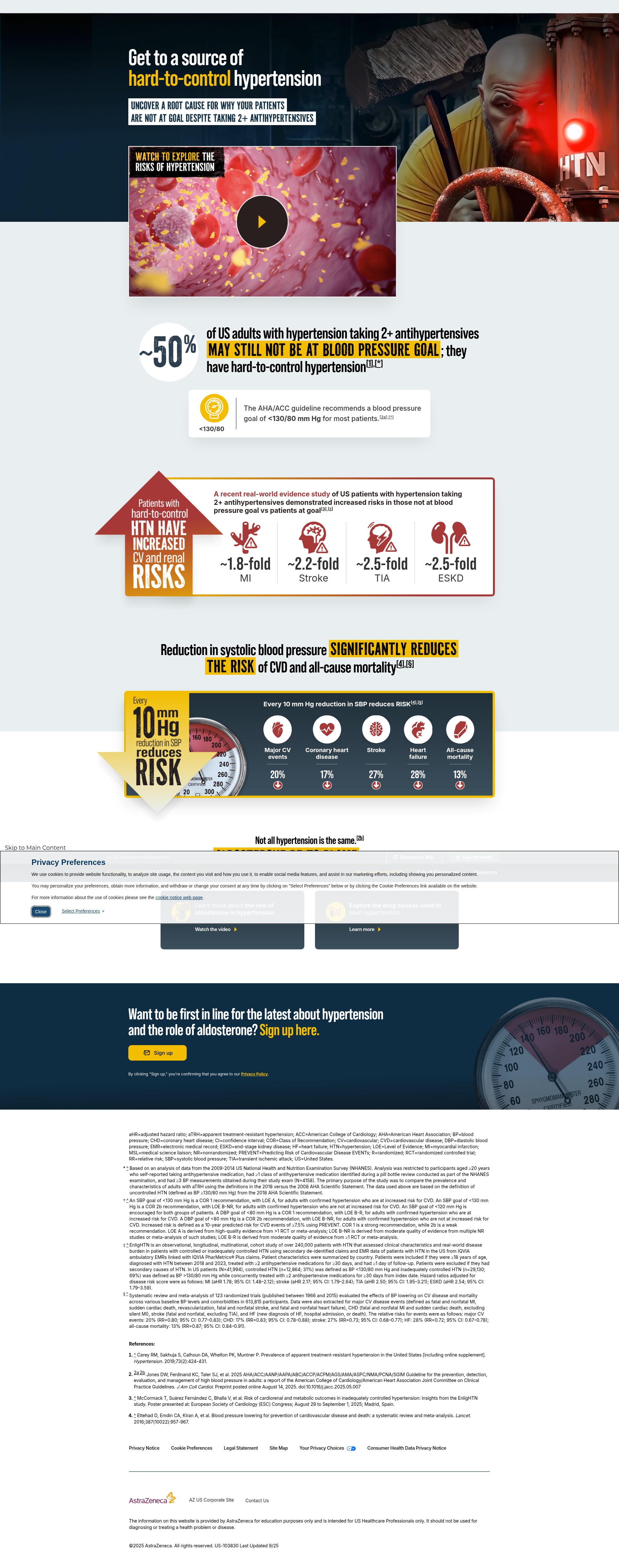 Screenshot of aldosteronehypertension.com