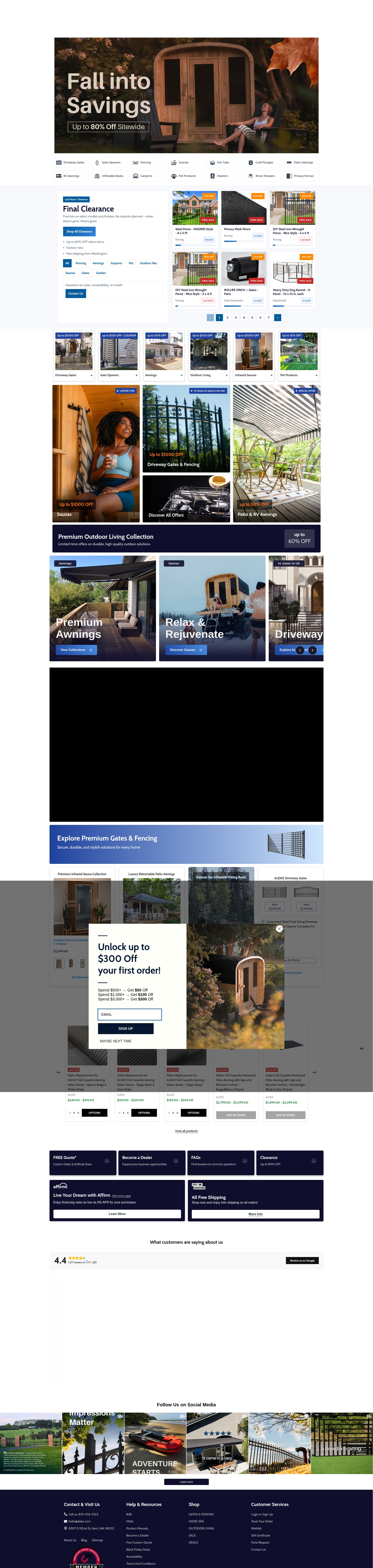 Screenshot of alekoproducts.com