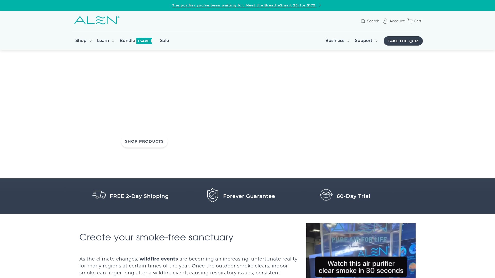 Screenshot of alen.com
