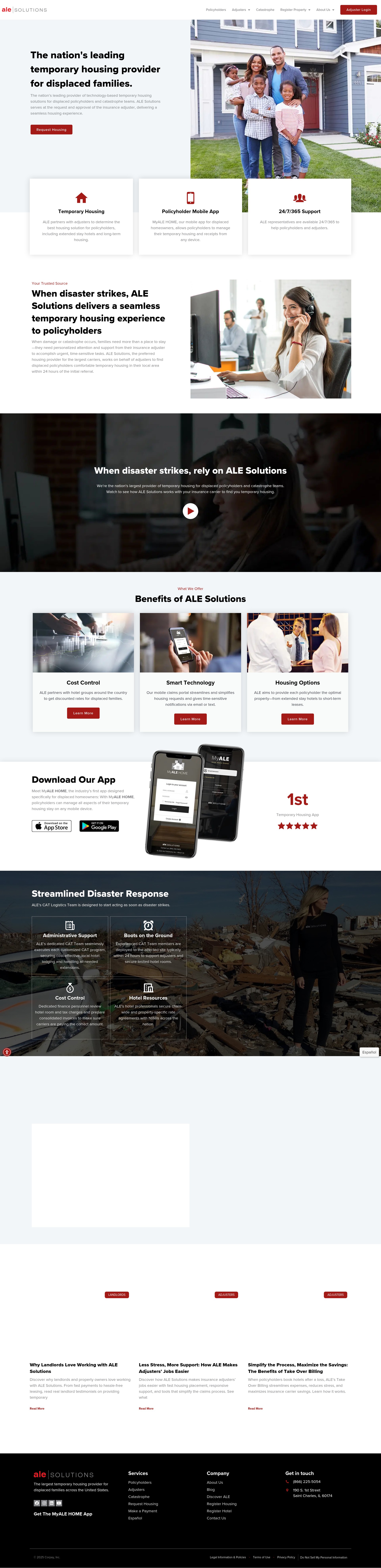 Screenshot of alesolutions.com