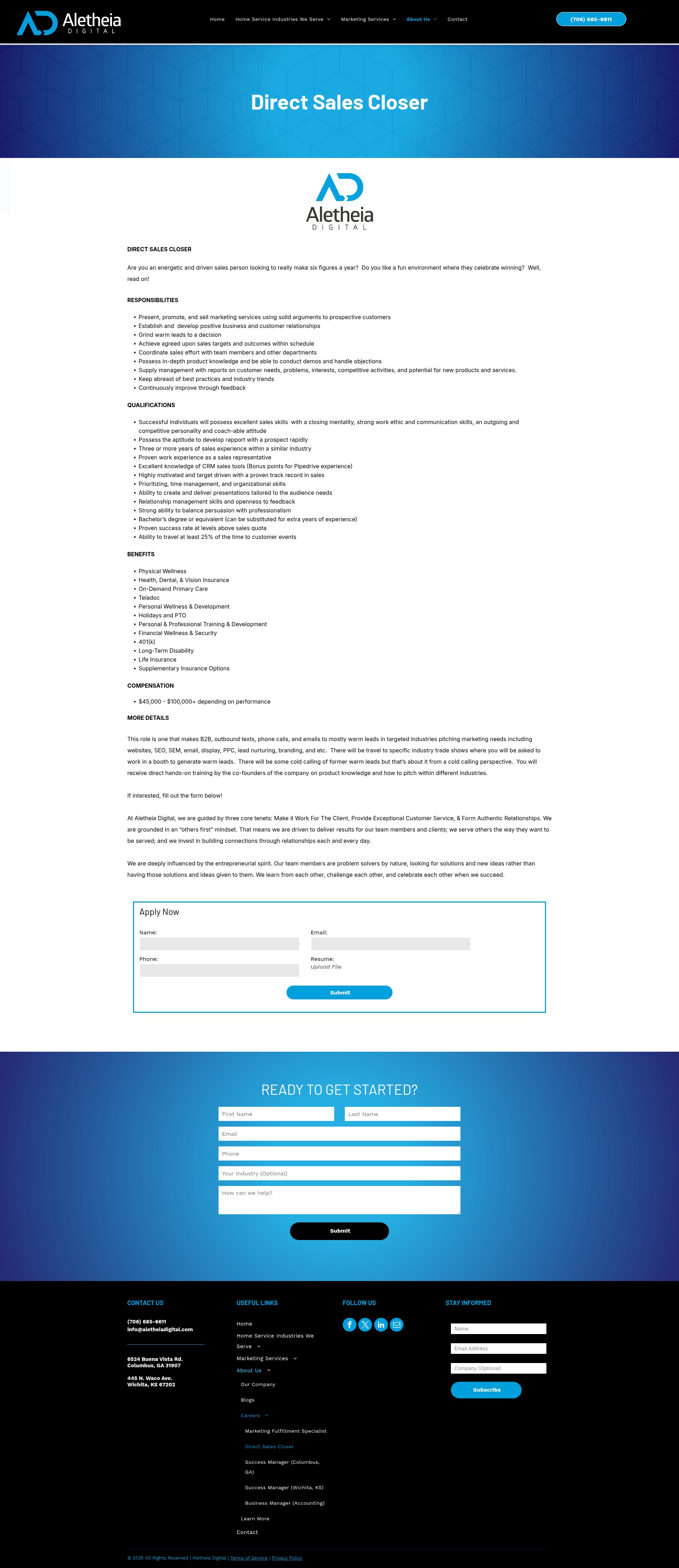 Screenshot of aletheiadigital.com