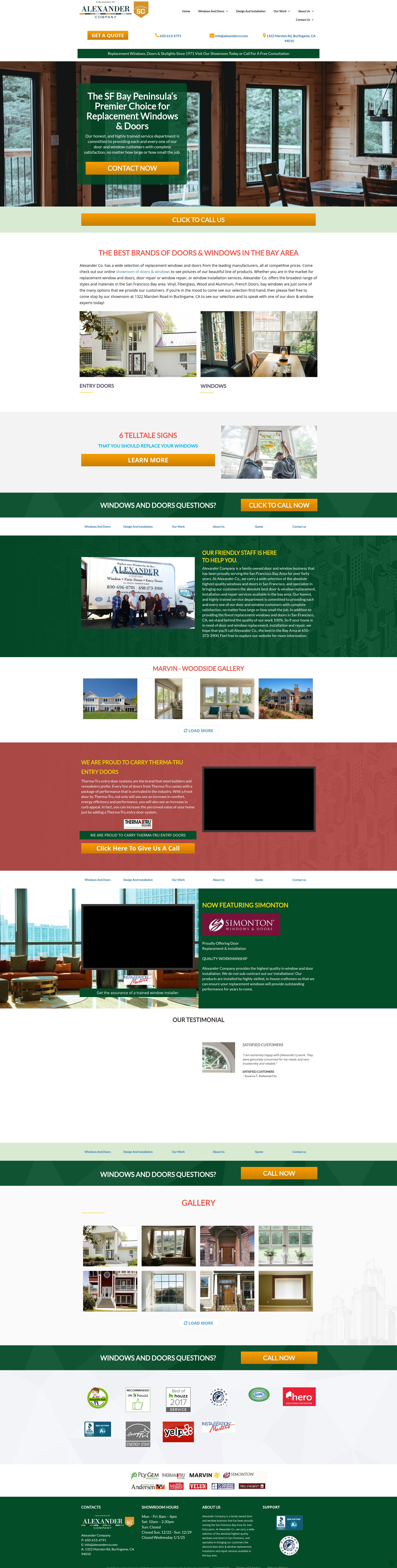 Screenshot of alexanderco.com