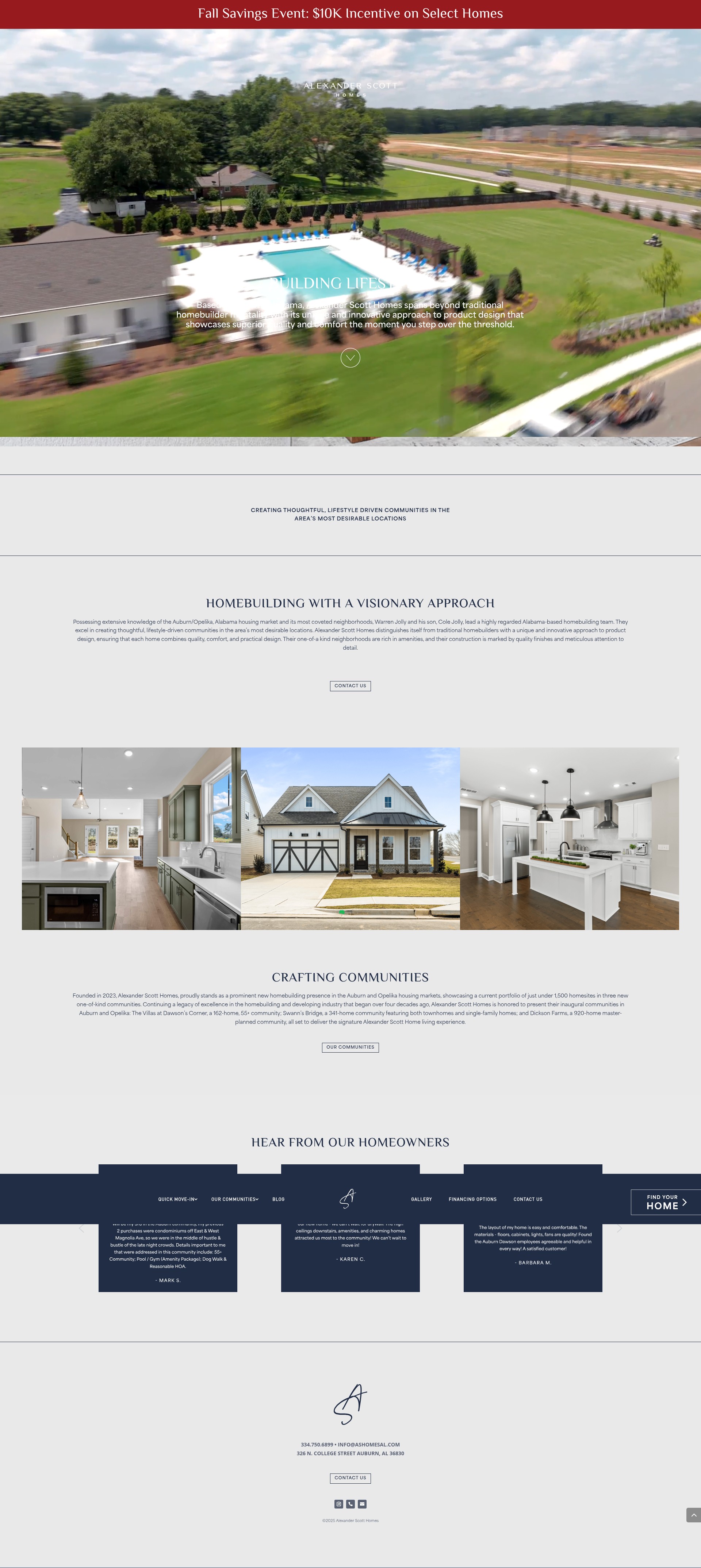 Screenshot of alexanderscotthomes.com
