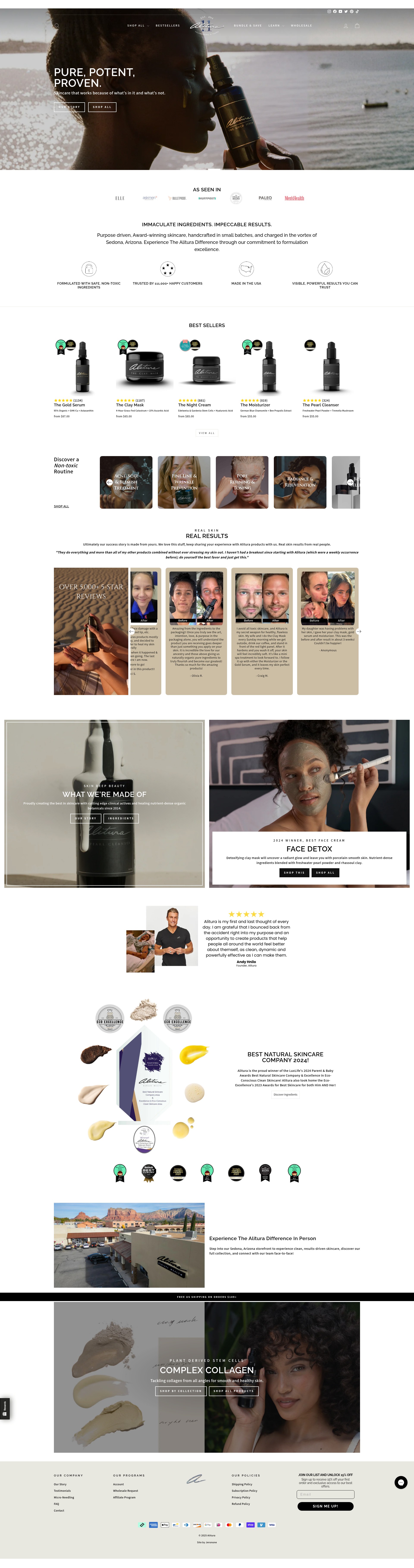 Screenshot of alitura-com.myshopify.com