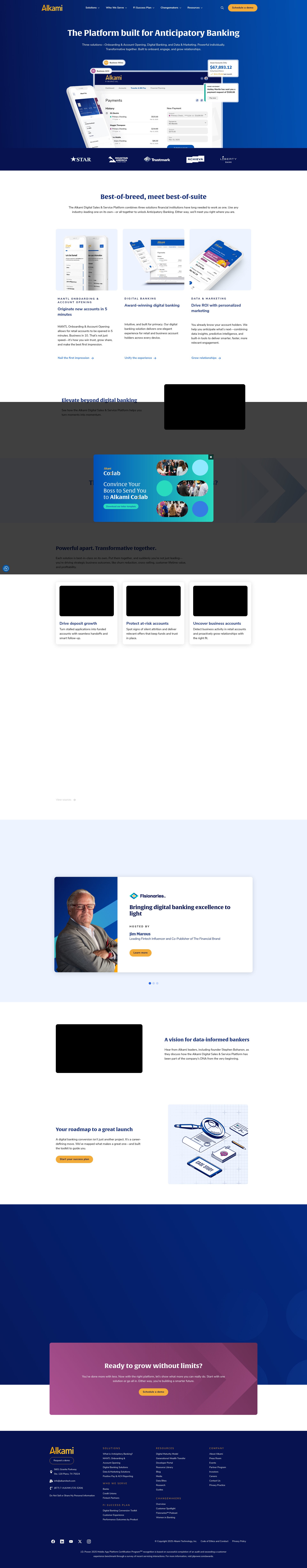 Screenshot of alkami.com