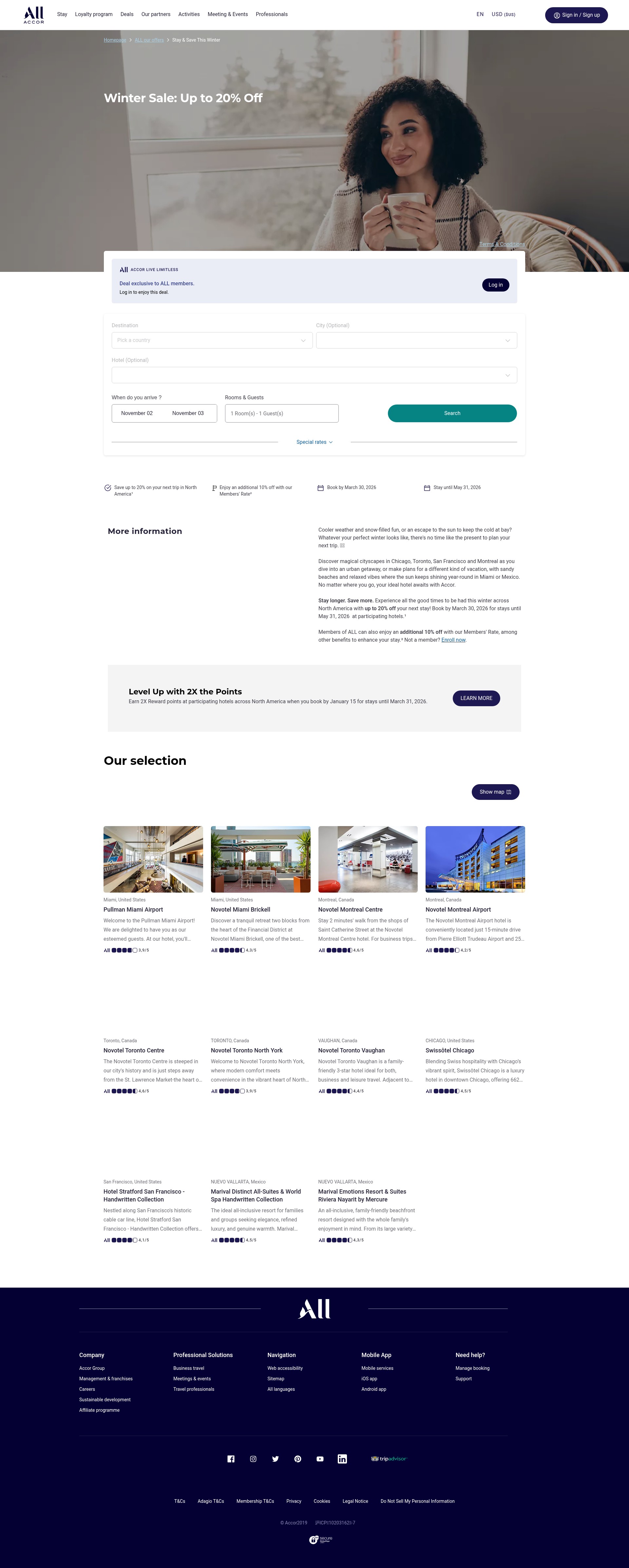 Screenshot of all.accor.com