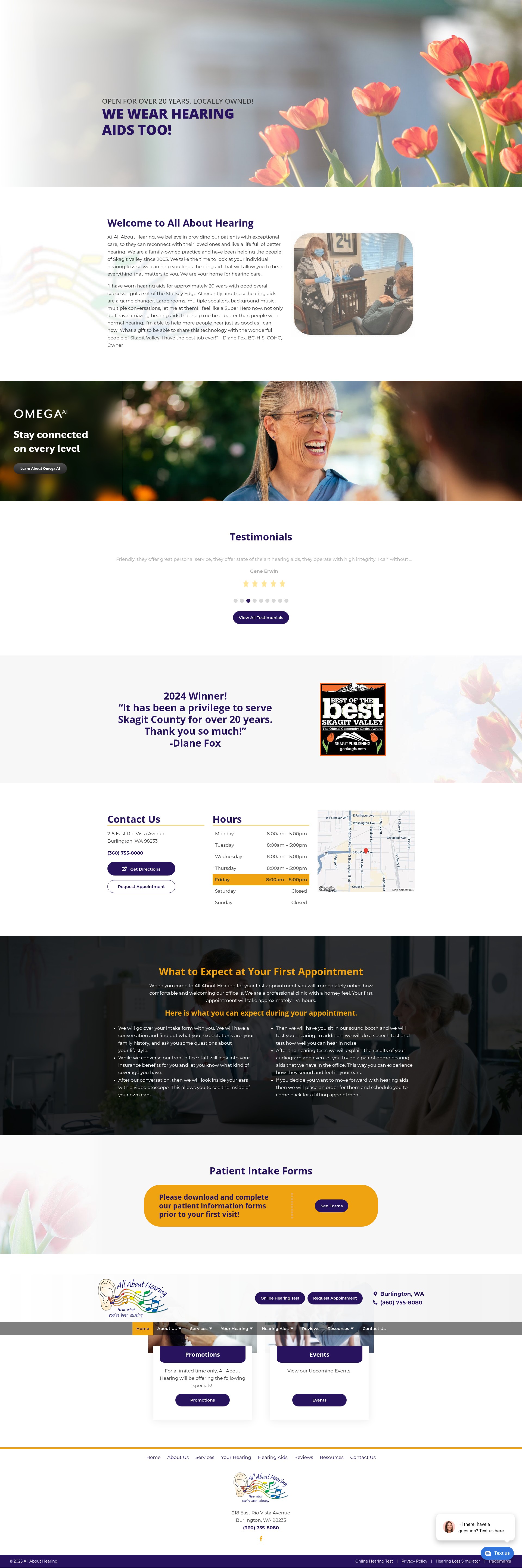 Screenshot of allabouthearingwa.com