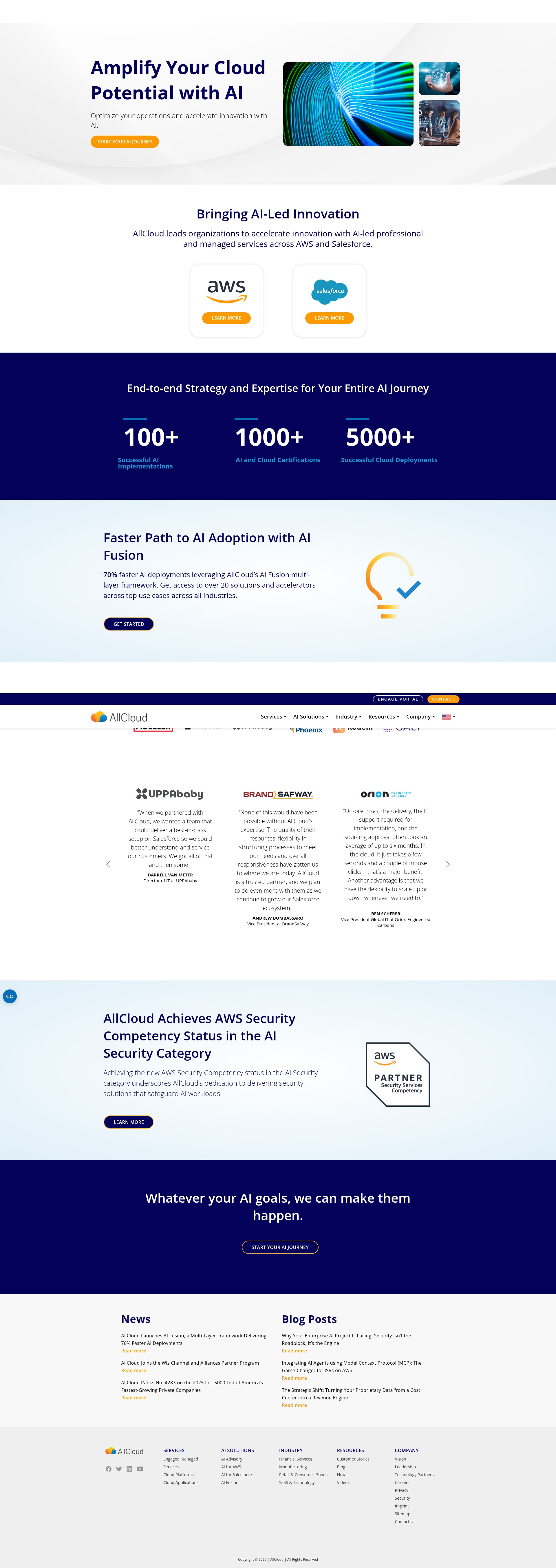 Screenshot of allcloud.io