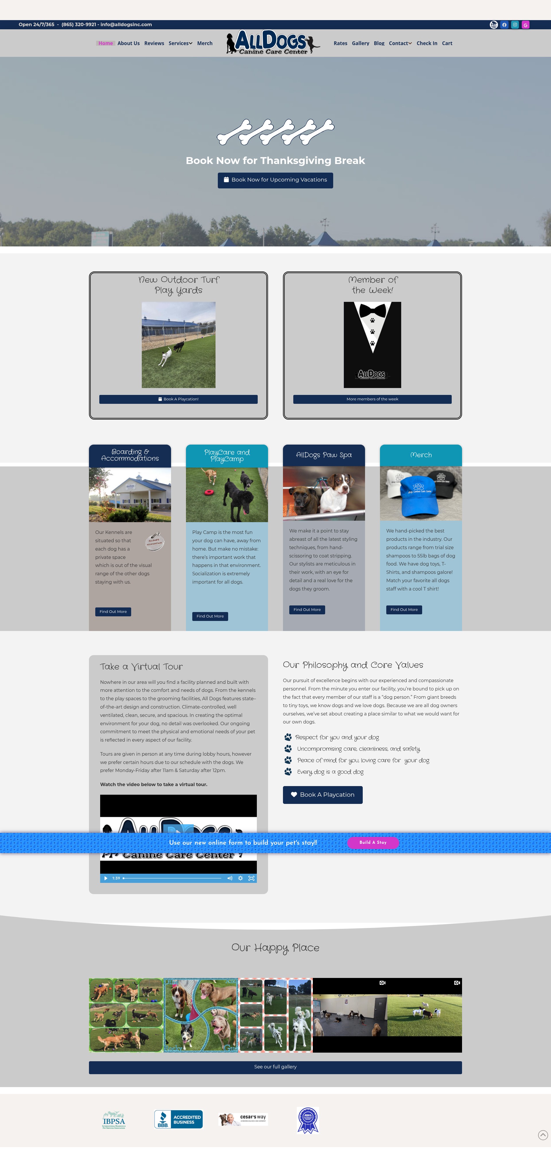Screenshot of alldogsinc.com