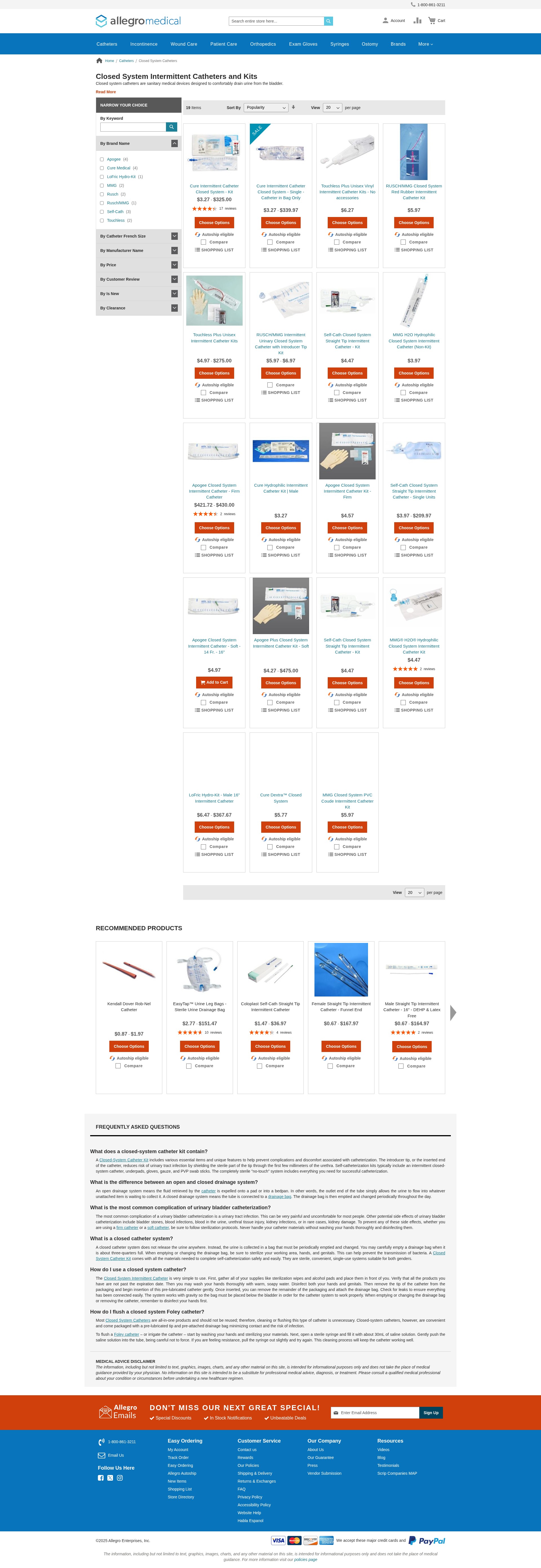 Screenshot of allegromedical.com