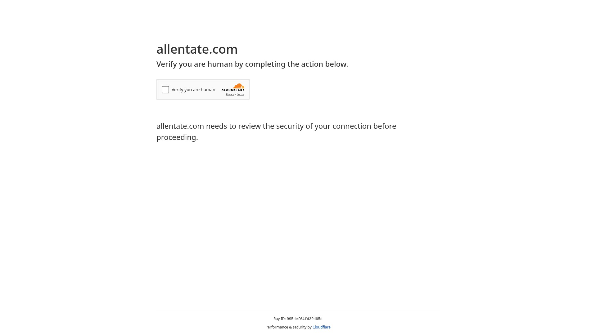 Screenshot of allentate.com