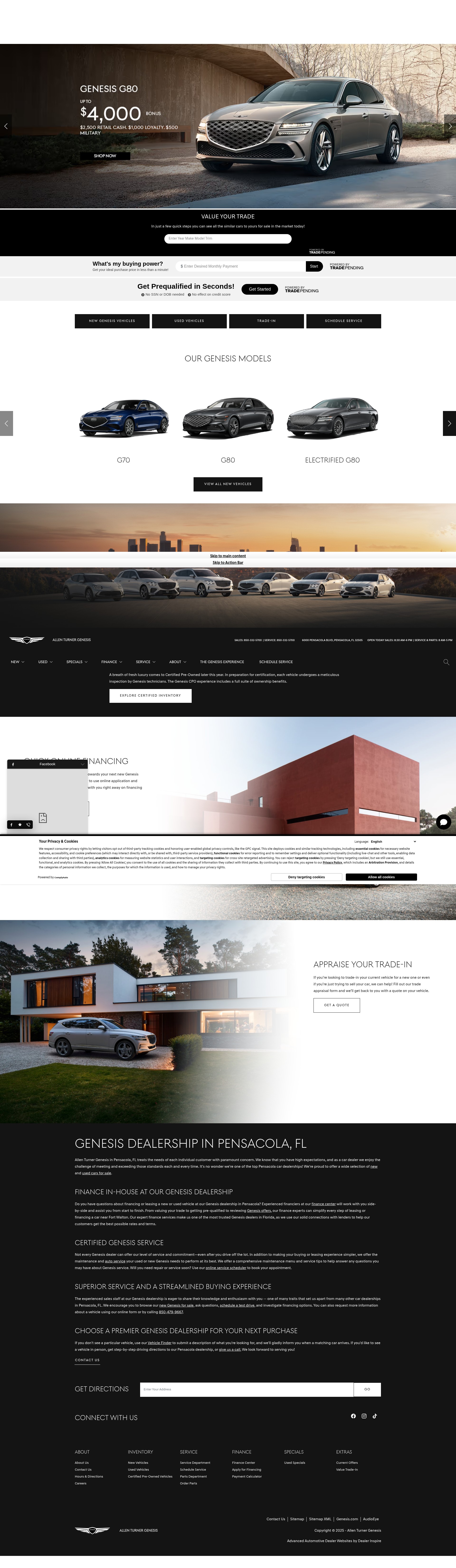 Screenshot of allenturnergenesis.com