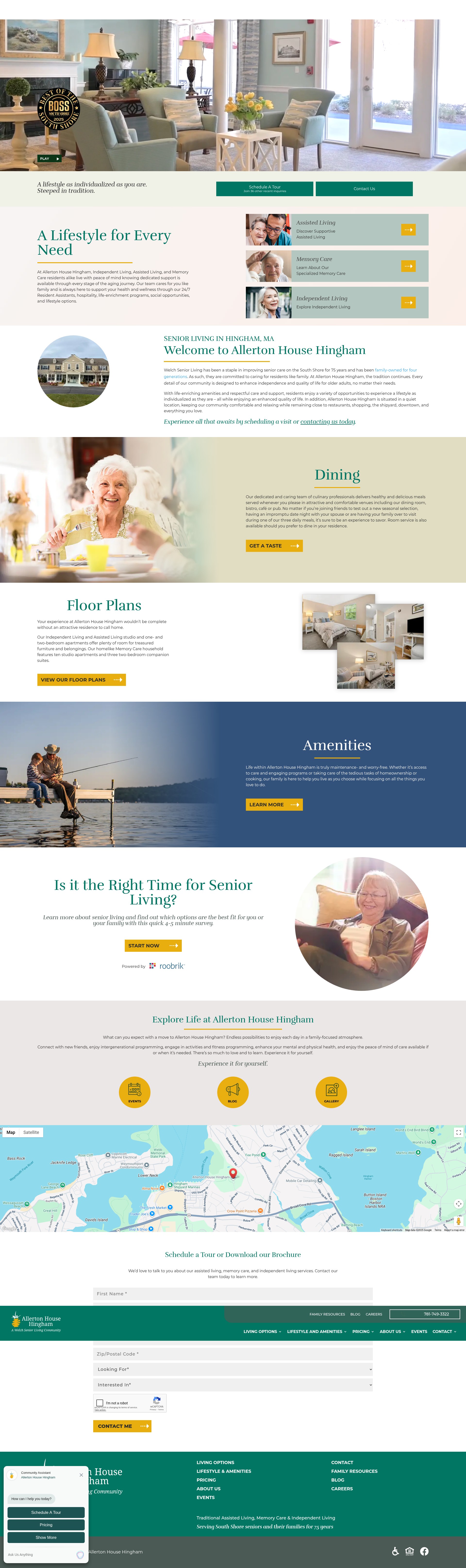 Screenshot of allertonhousehingham.com