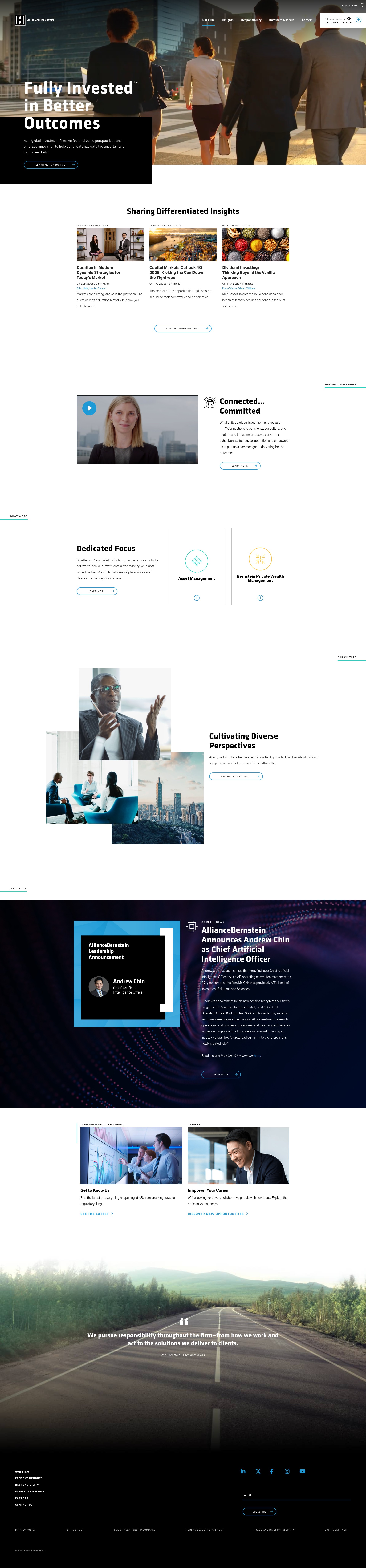 Screenshot of alliancebernstein.com