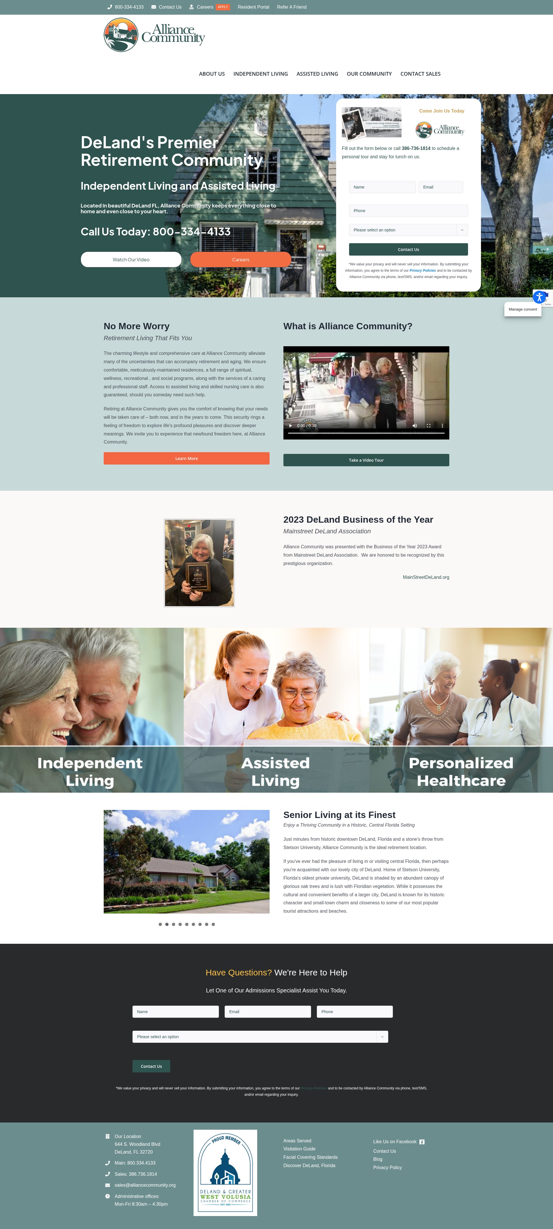 Screenshot of alliancecommunity.org