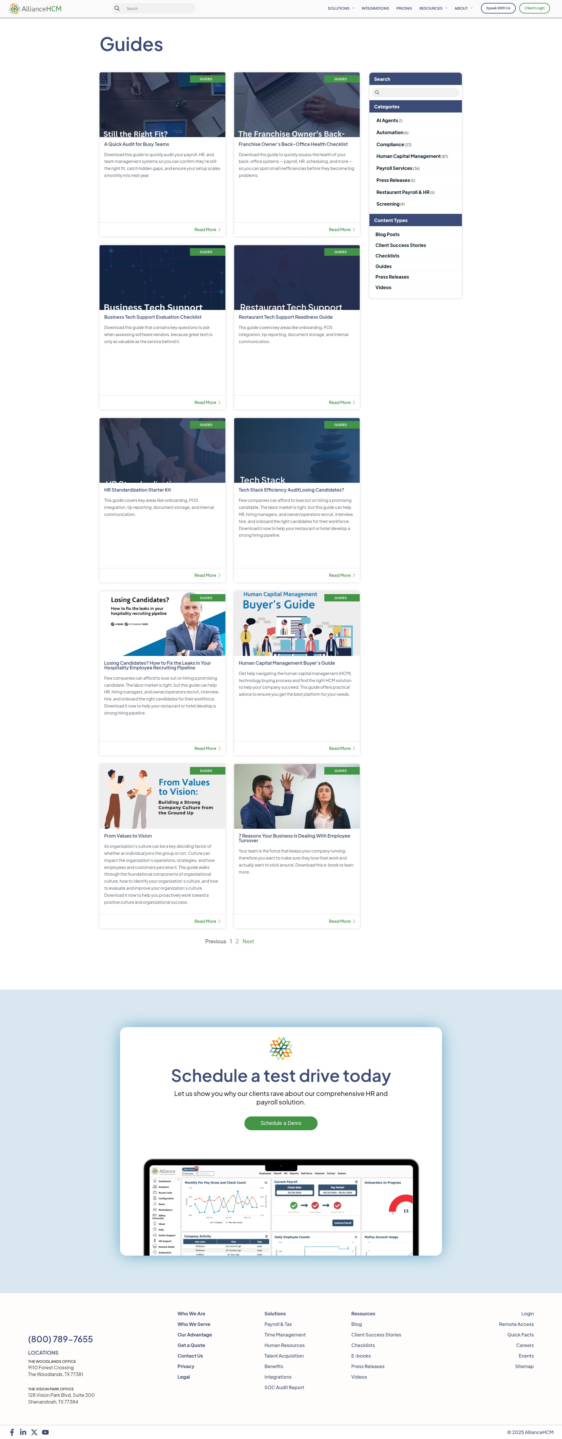 Screenshot of alliancehcm.com