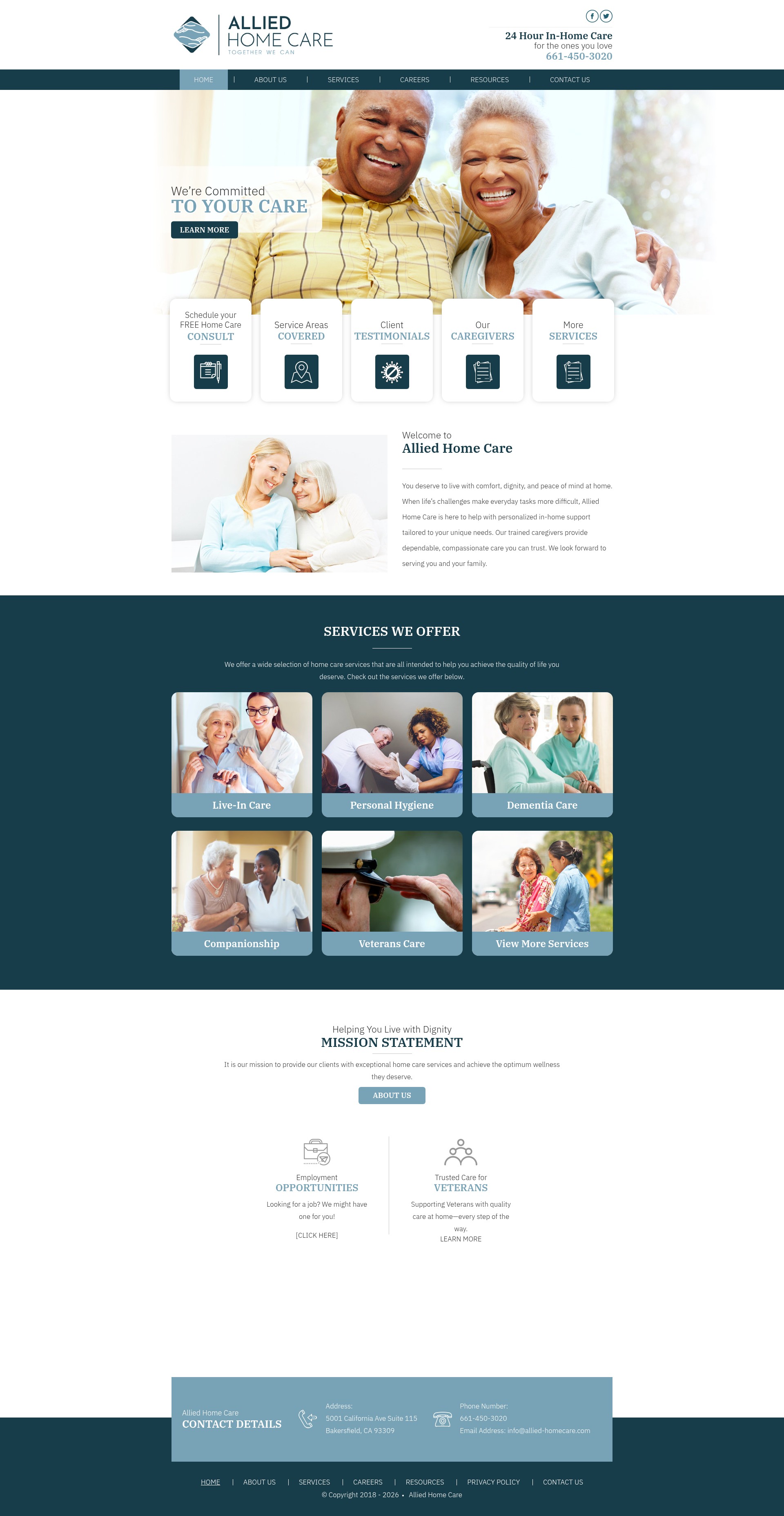 Screenshot of allied-homecare.com