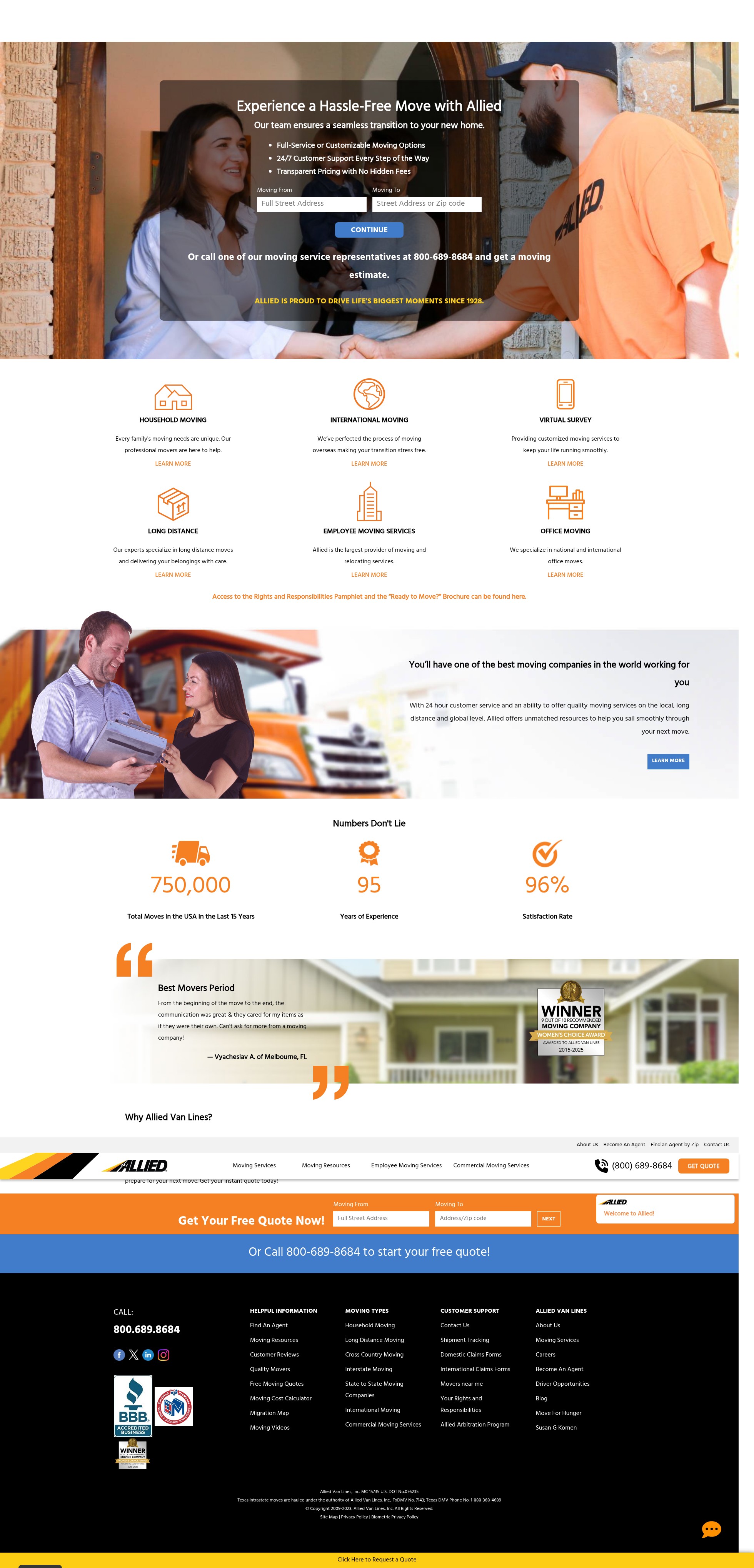 Screenshot of allied.com